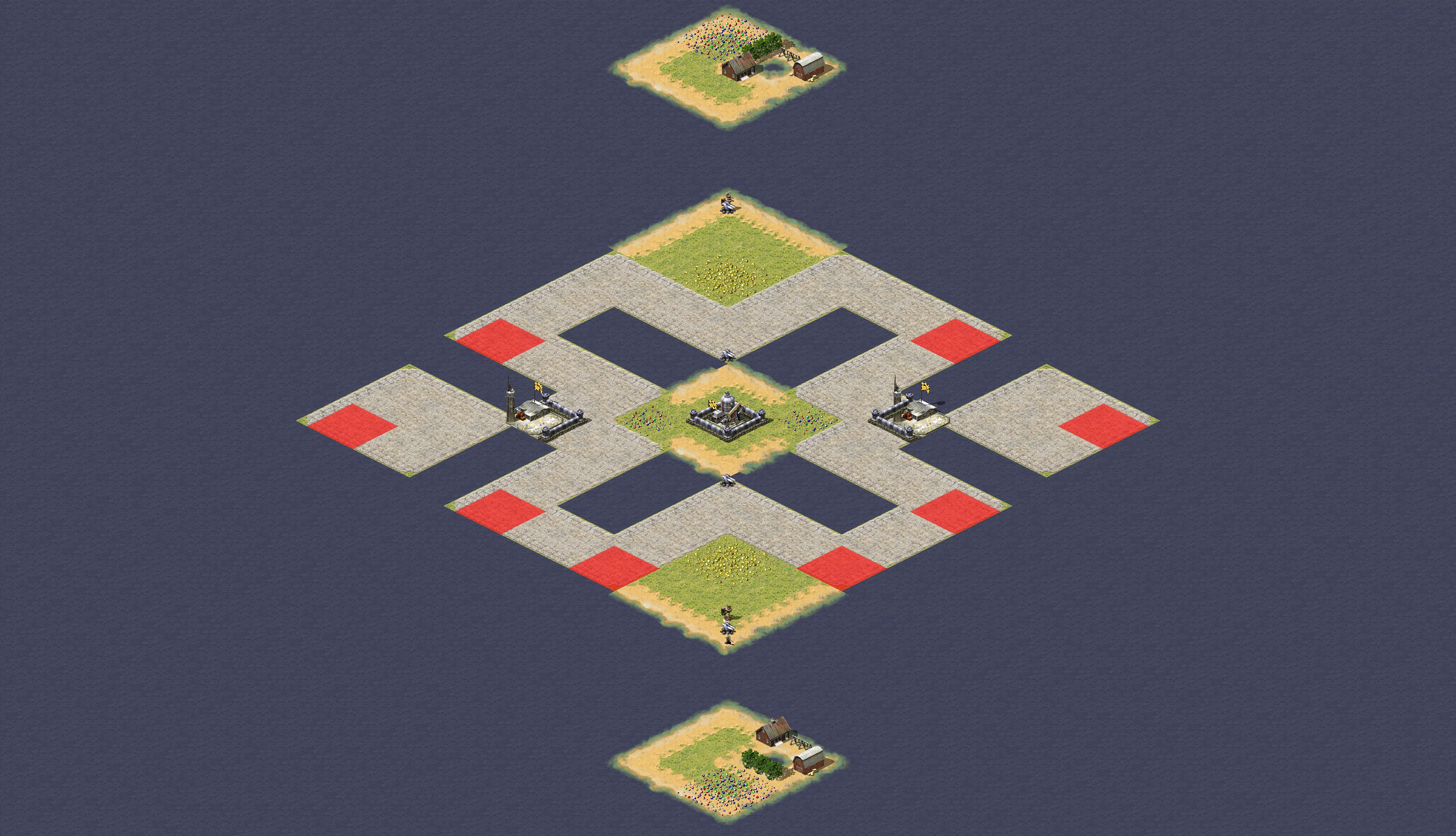Rendered map: 4v4 Small Patch Melee Islands
