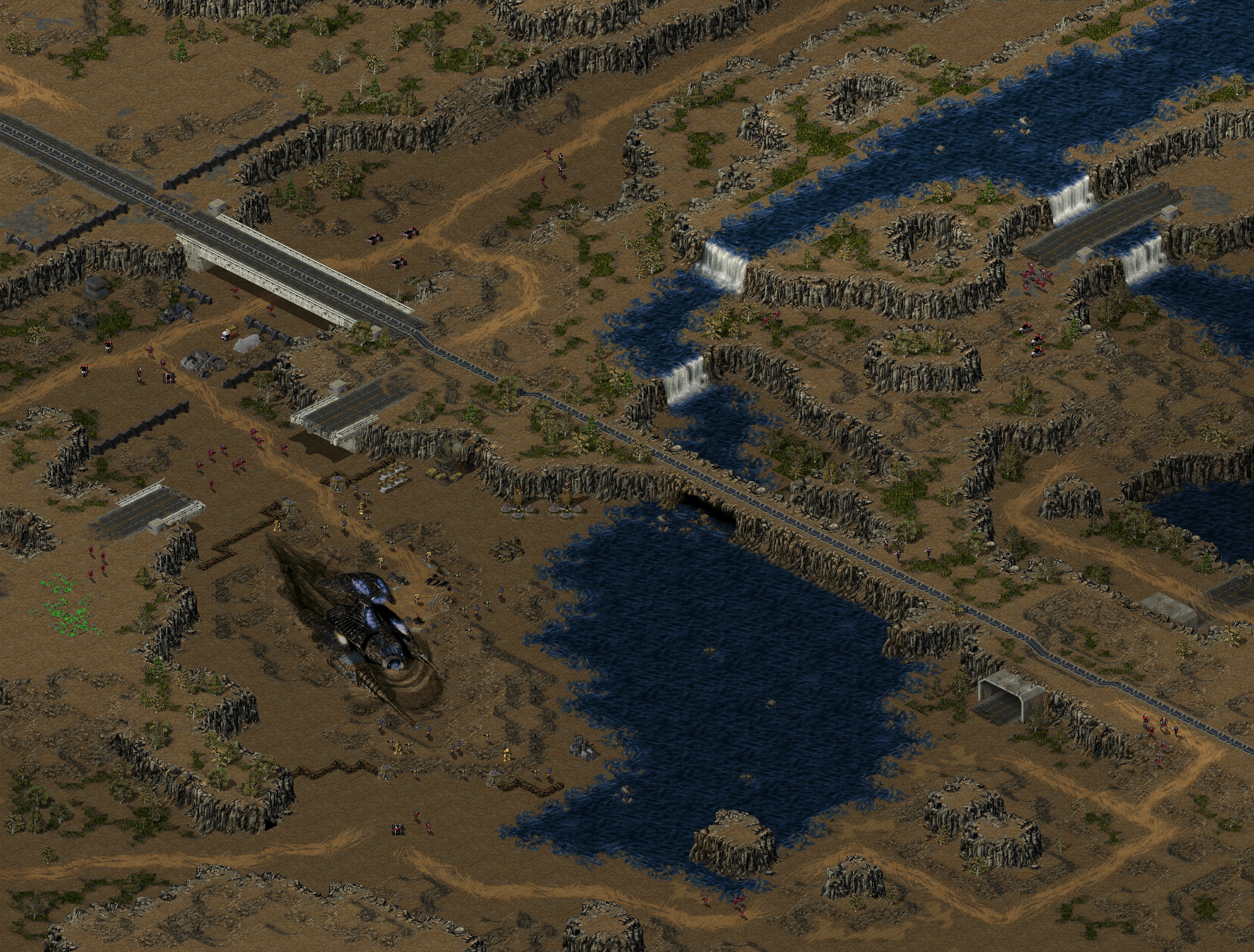 Rendered map: GDI 04 - Defend Crash Site