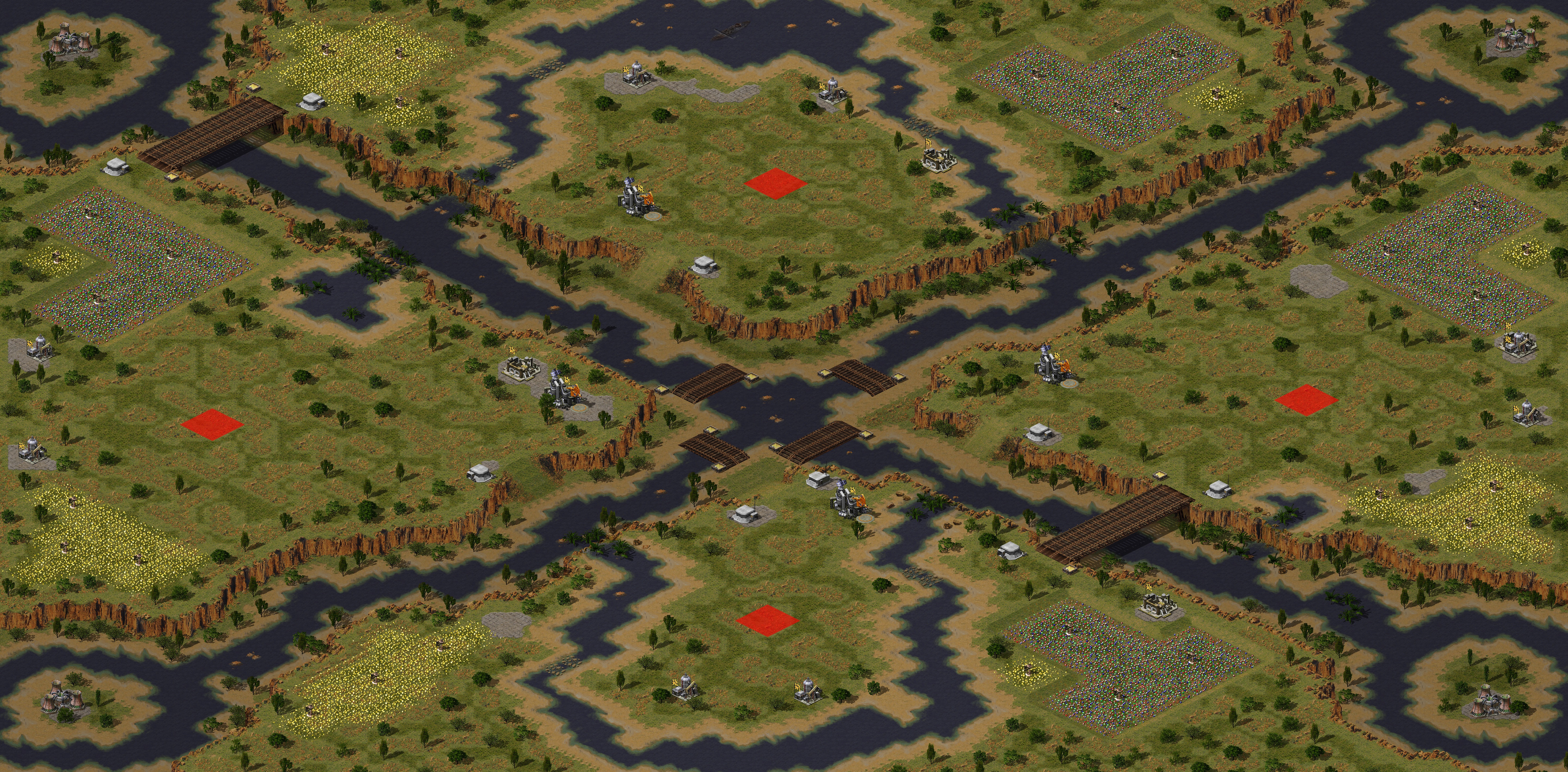 Rendered map: 溪谷（4）