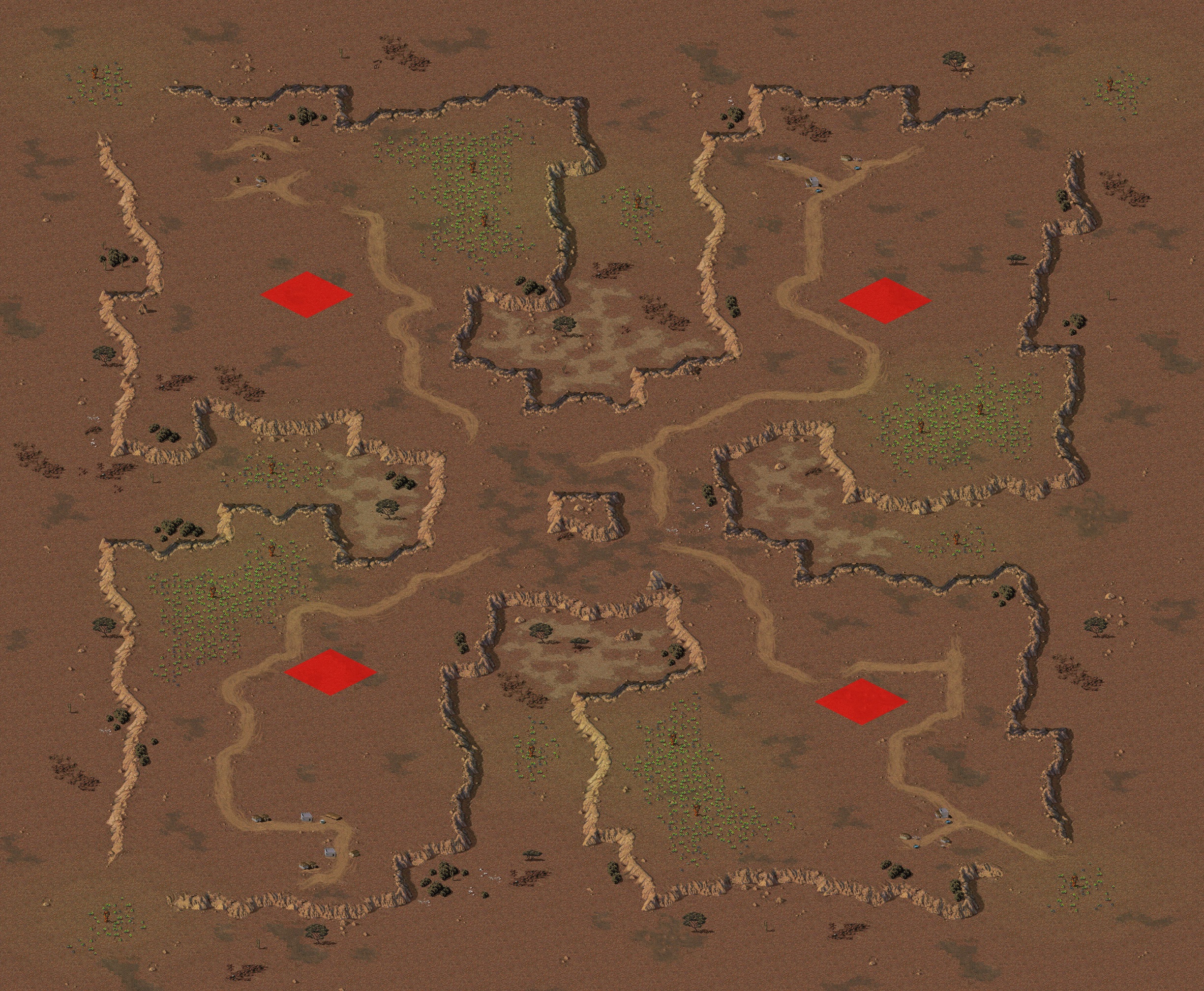 Rendered map: Dustbowl