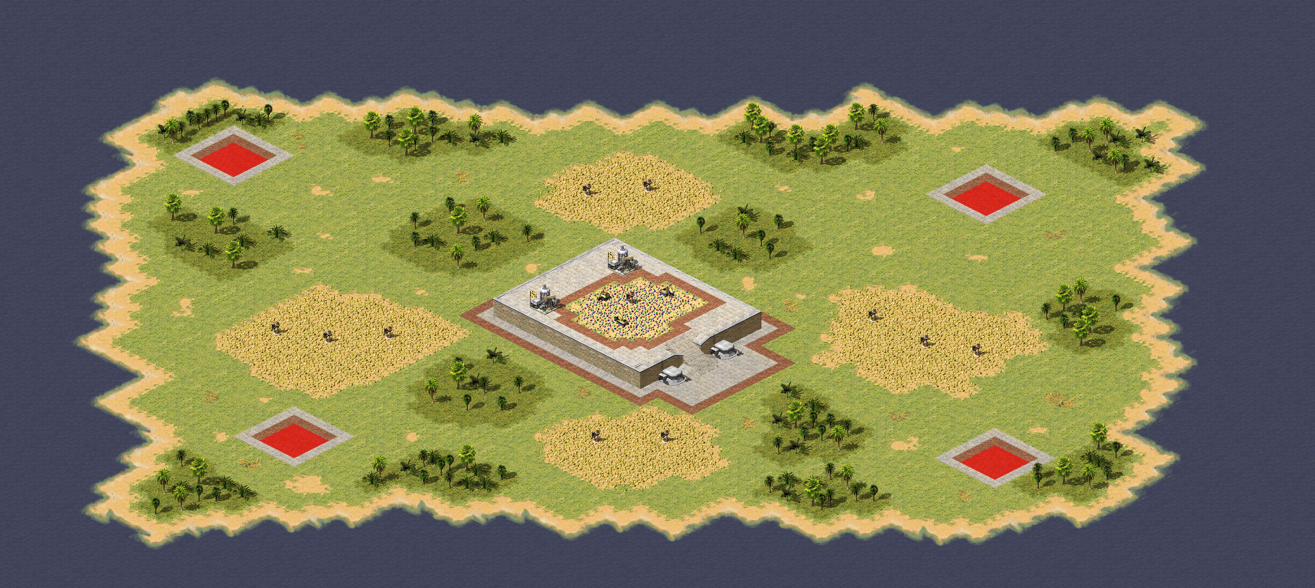 Rendered map: Tropical Warzone