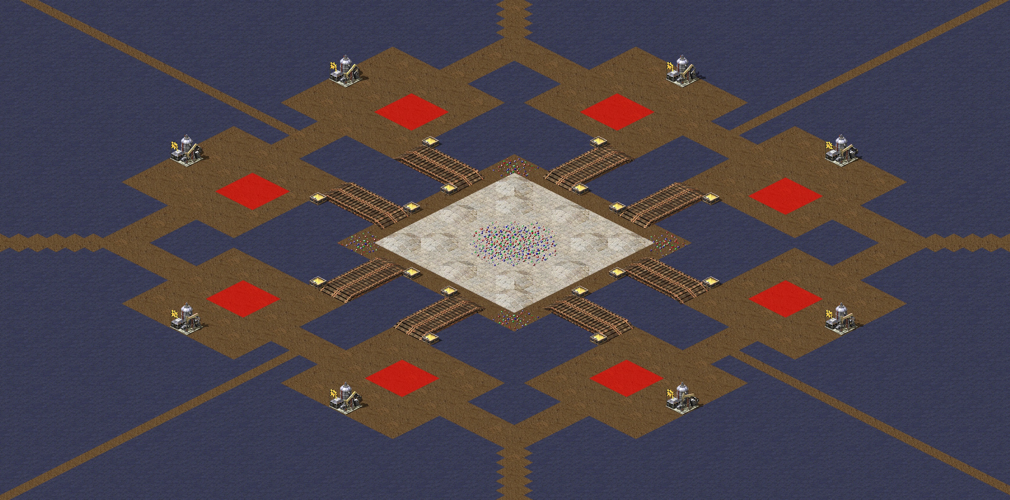 Rendered map: Patch of Land 2v2v2v2 v2.0