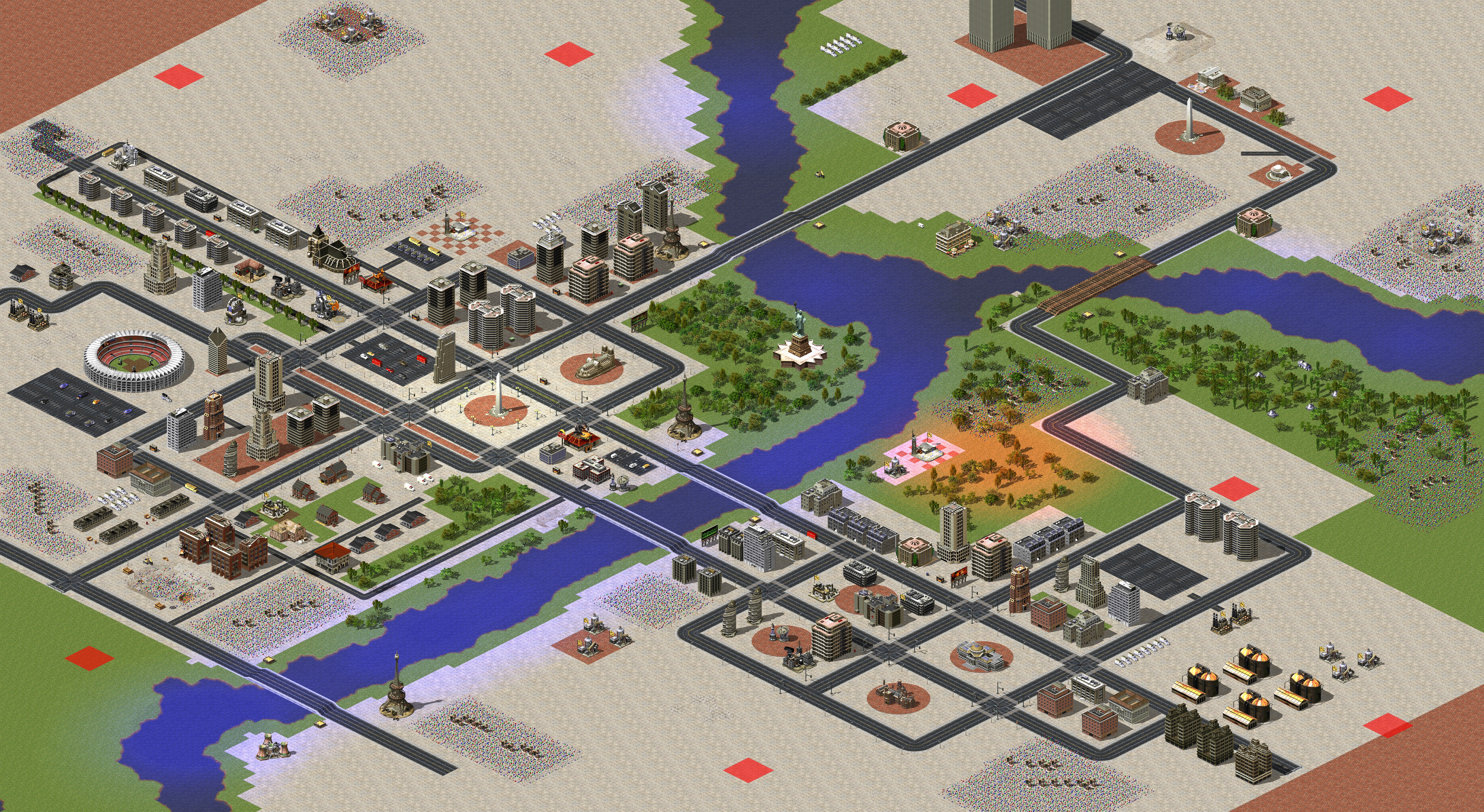 Rendered map: Small Town Tourist Zone