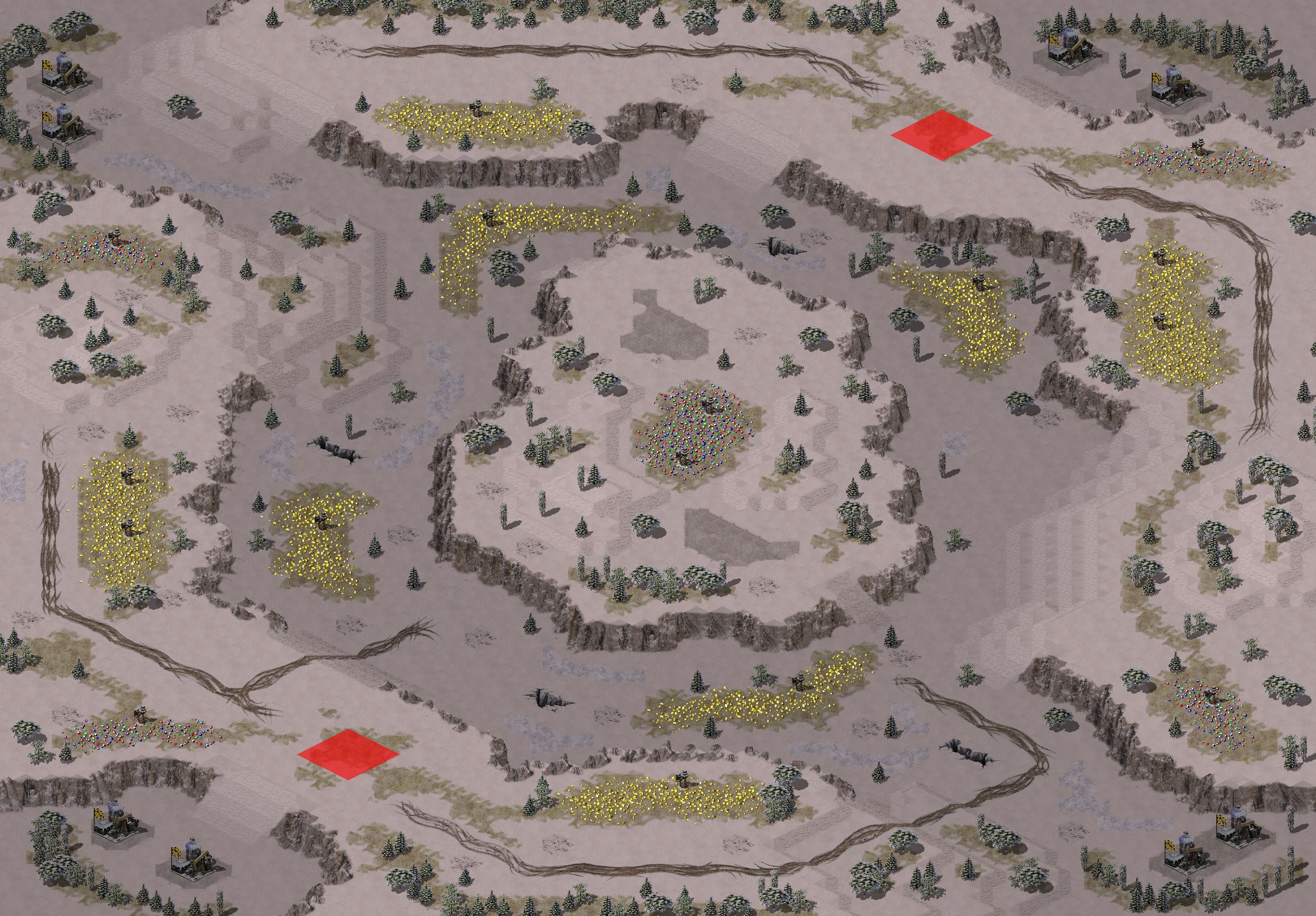 Rendered map: Snow Vallay V2