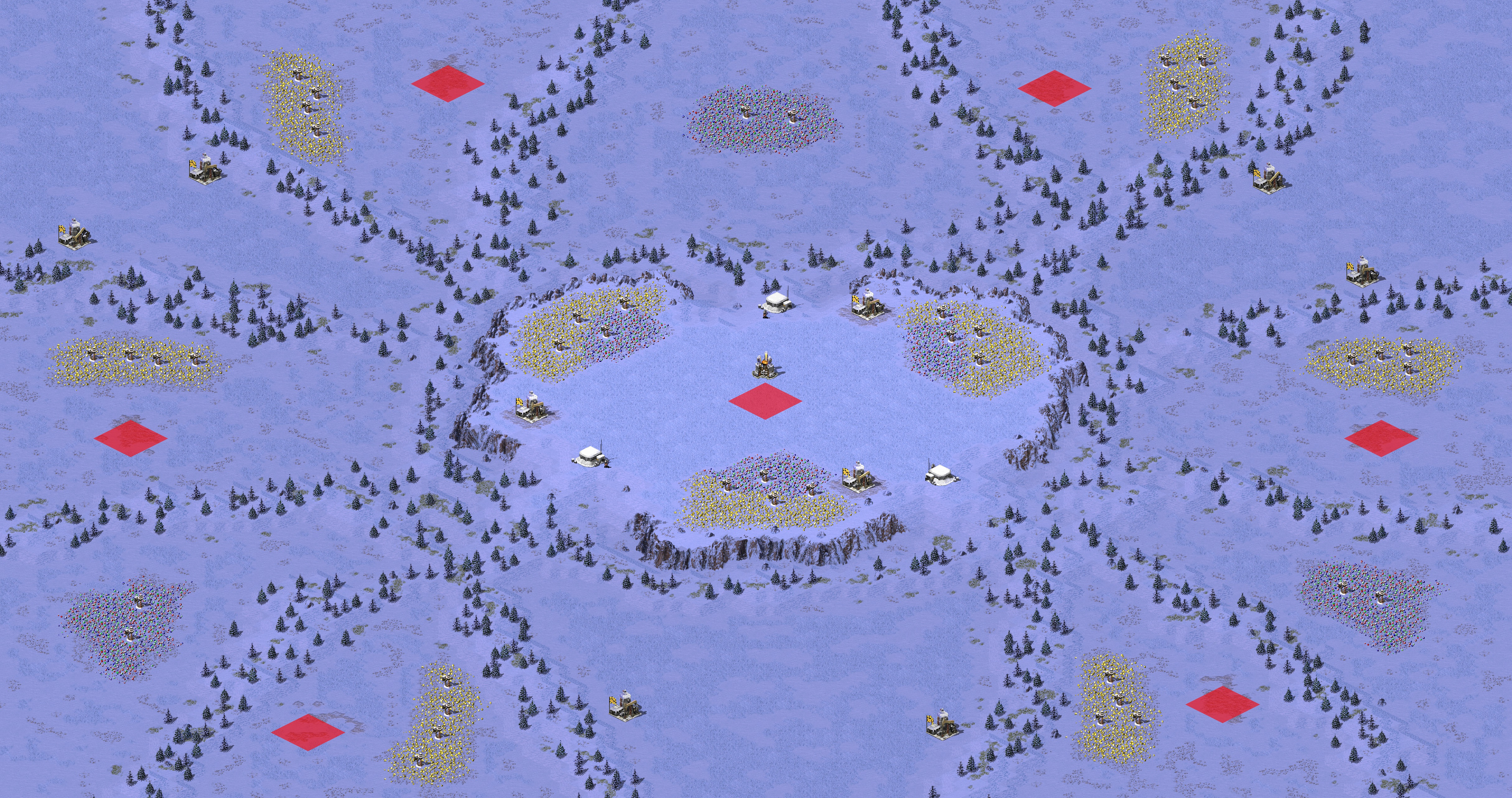 Rendered map: 2024 RA Melee - Surrounded on Three Sides
