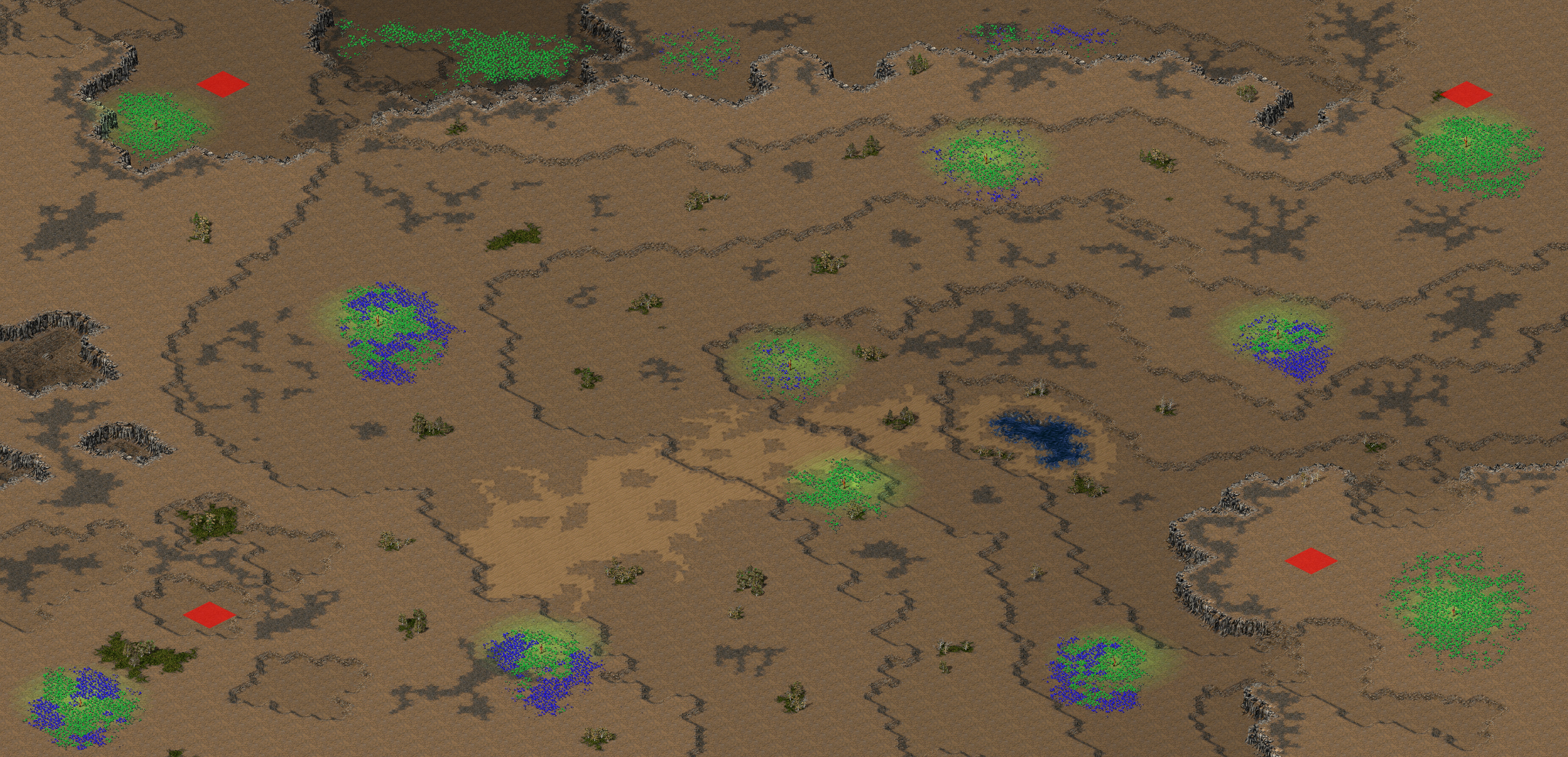 Rendered map: Terraces
