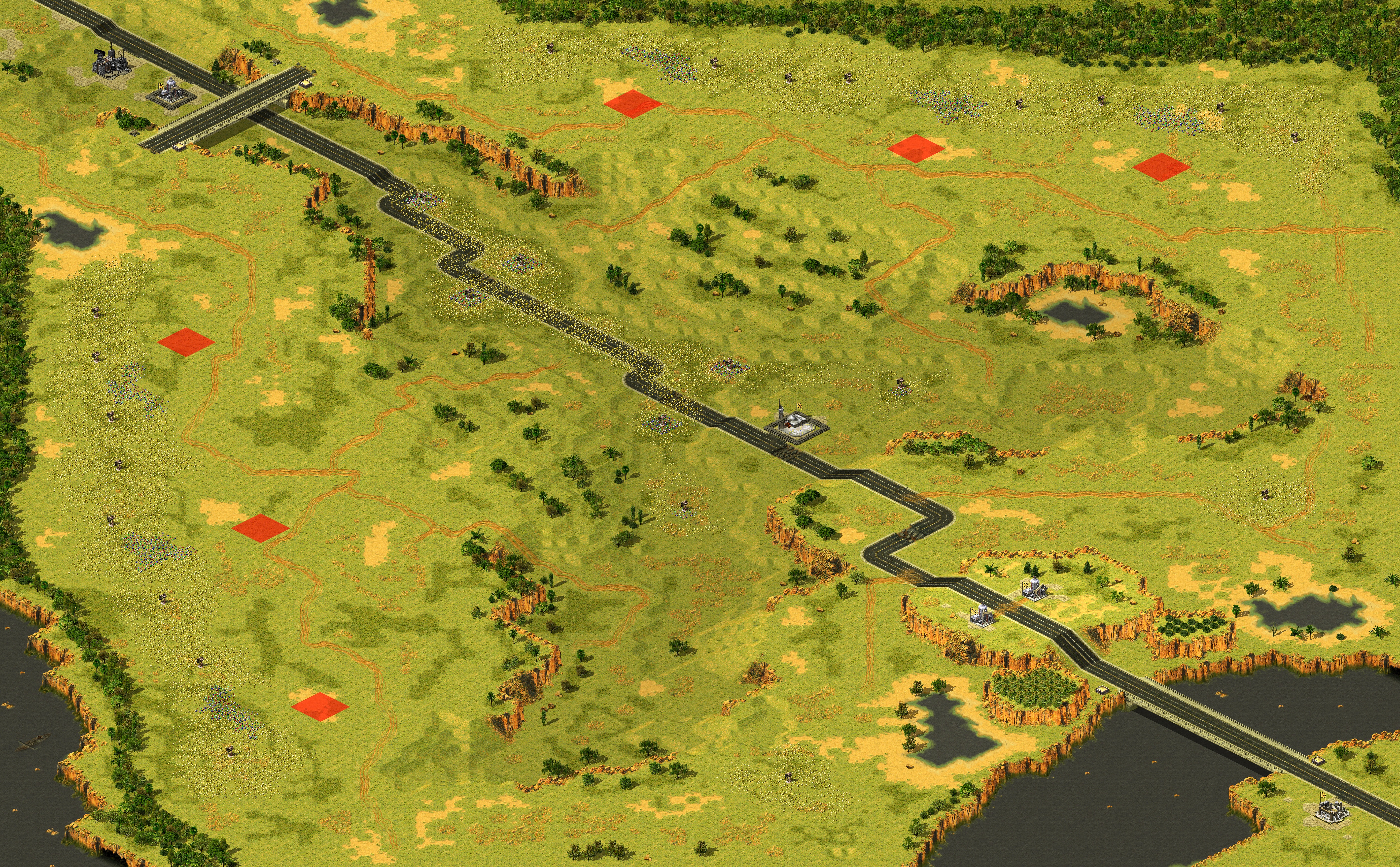 Rendered map: 新增益-公路争夺战