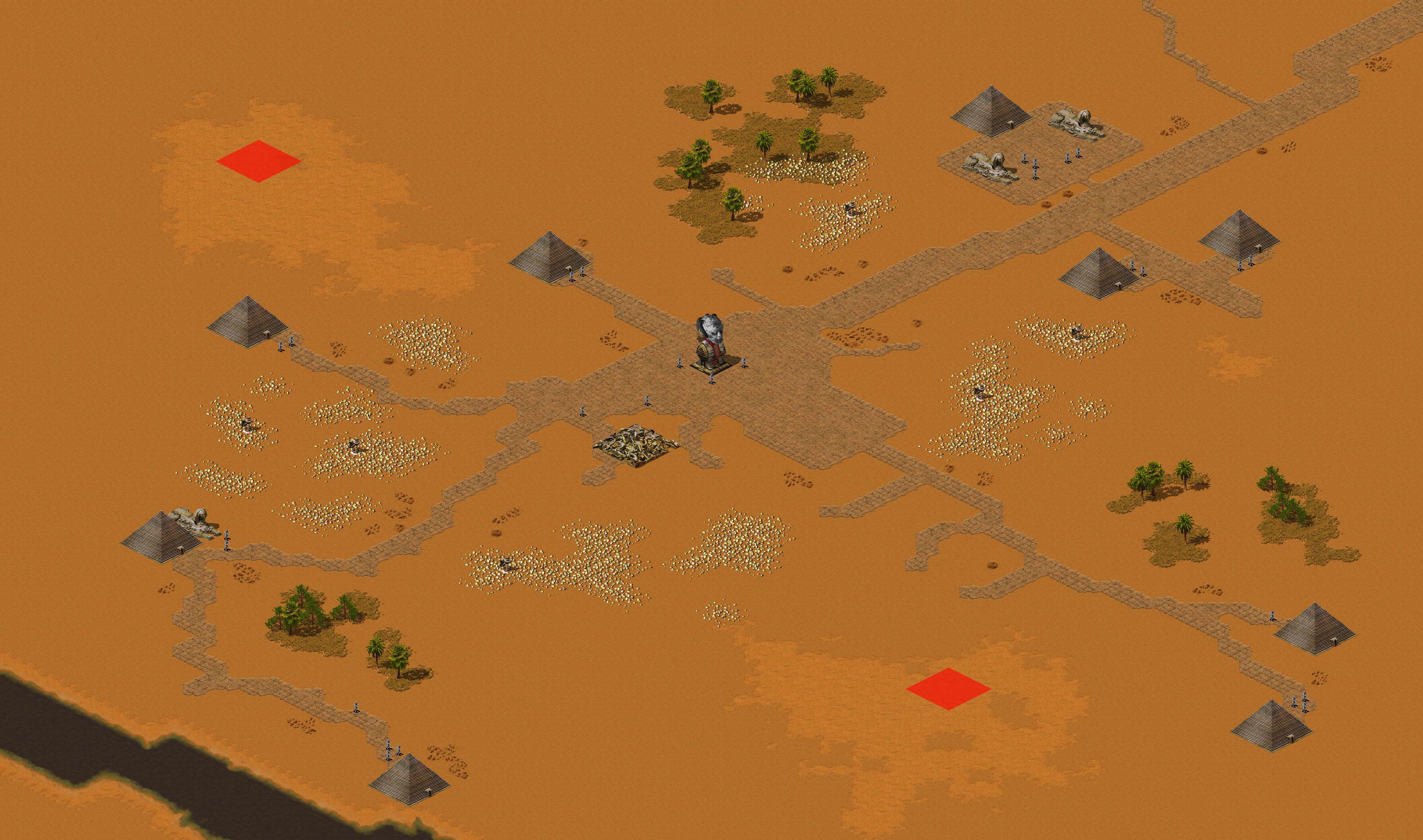 Rendered map: Valley of the kings - East