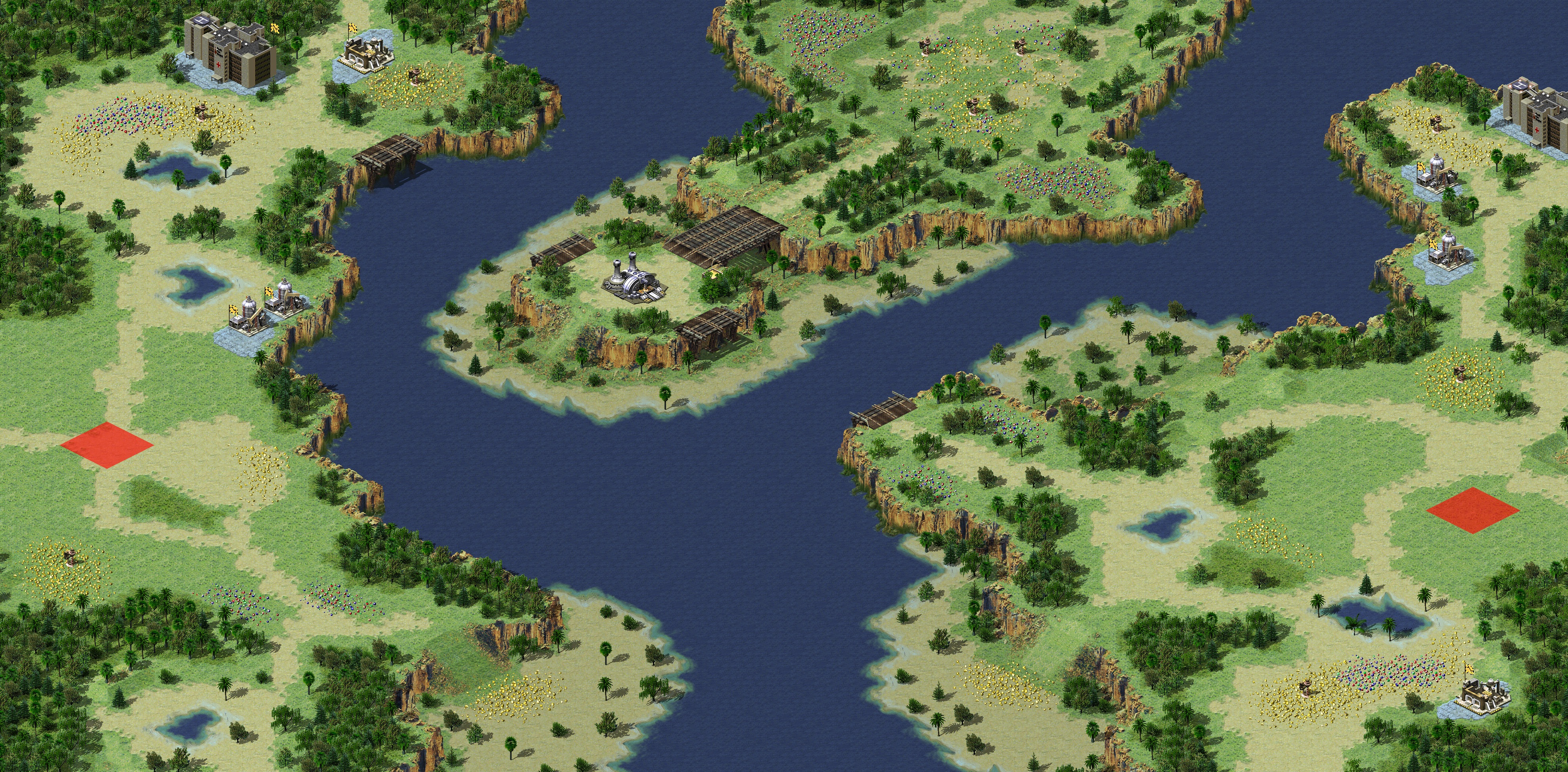 Rendered map: Paradise Islands