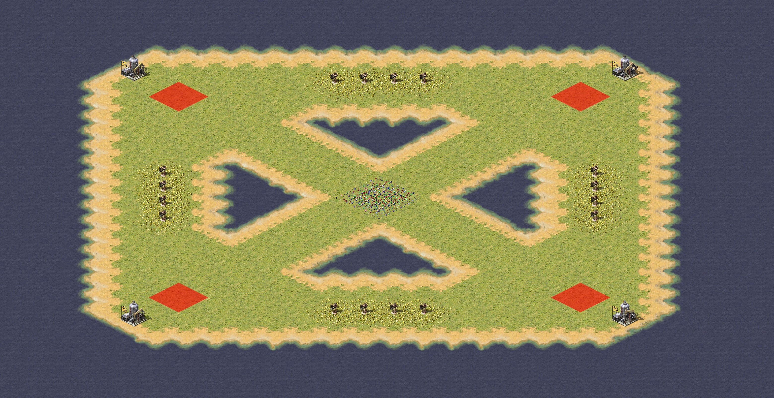 Rendered map: Four Patch