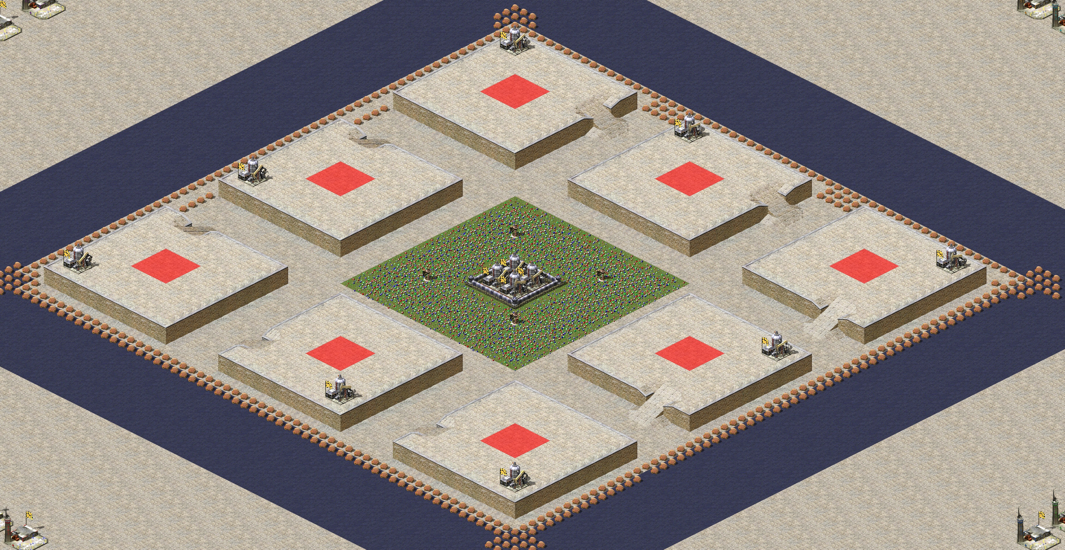 Rendered map: Medium Land Patches High Ground 1.2
