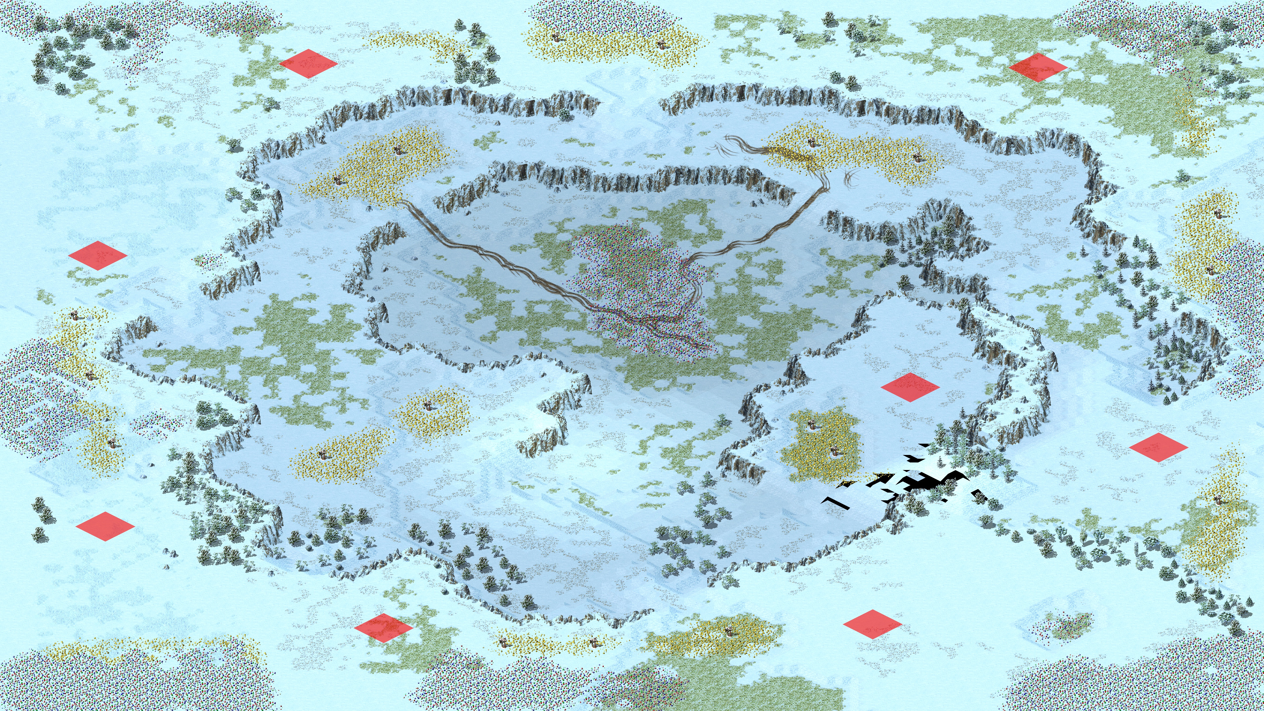 Rendered map: Snowy Field Gem