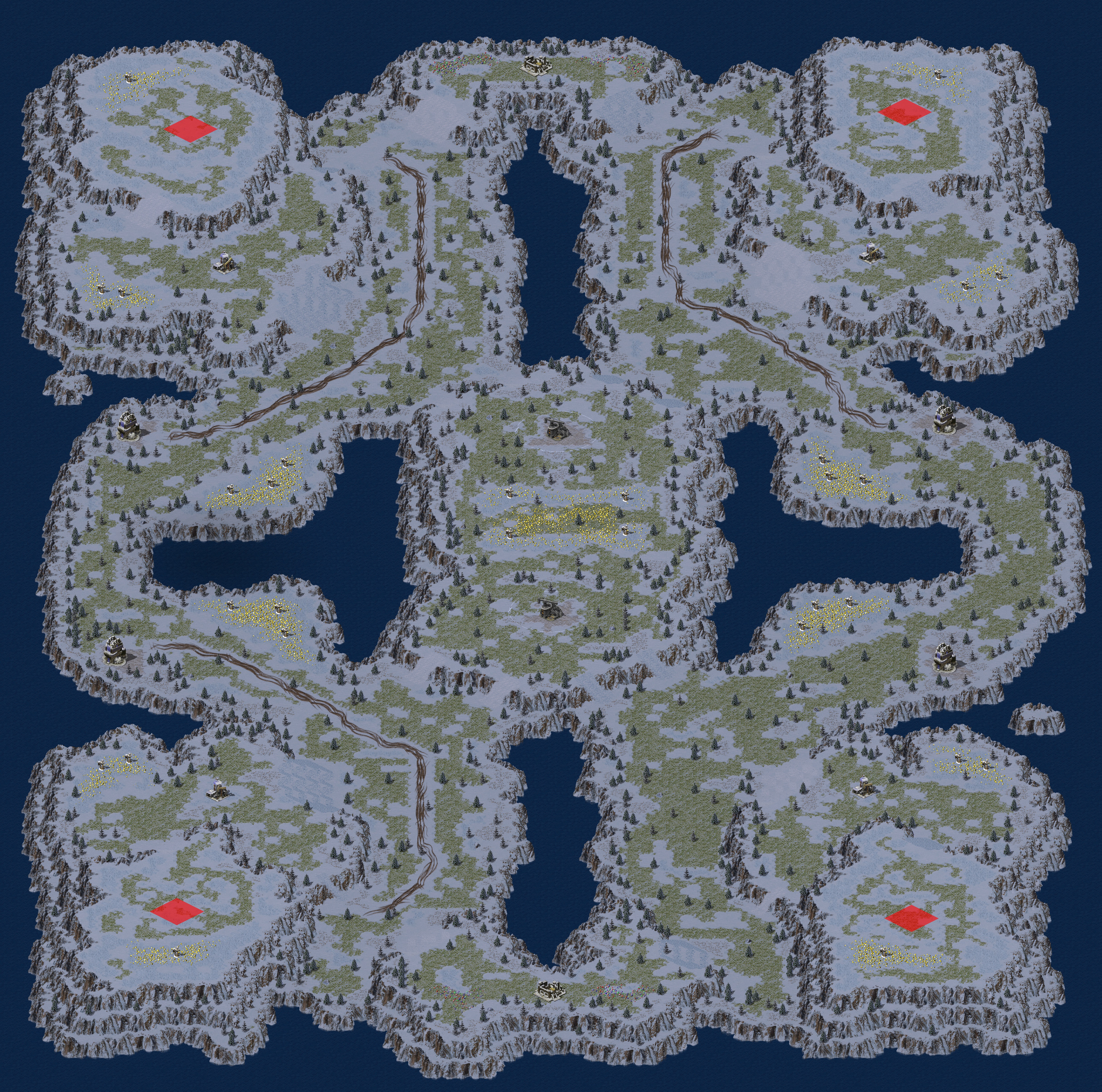 Rendered map: Frostration