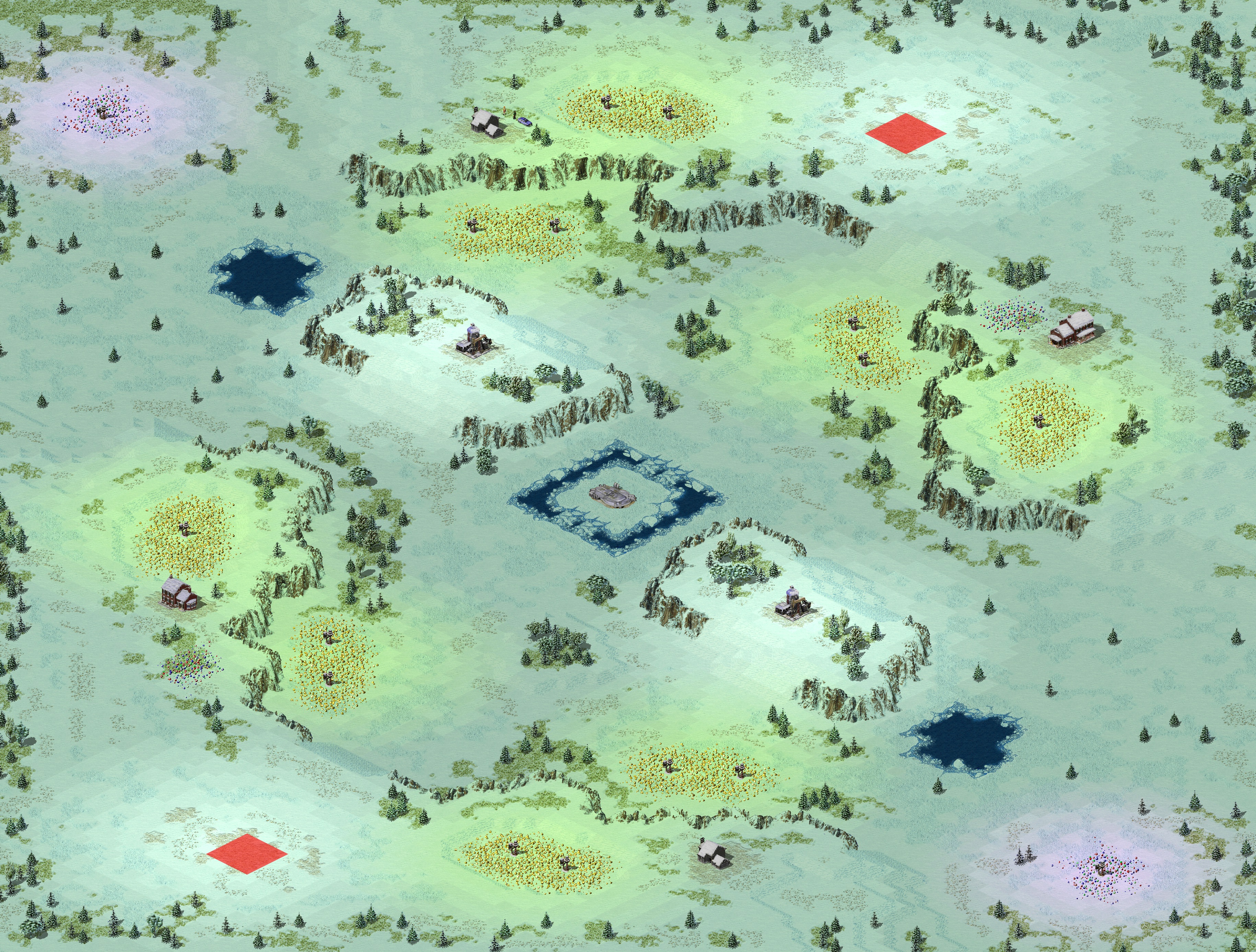 Rendered map: Winter Has Come