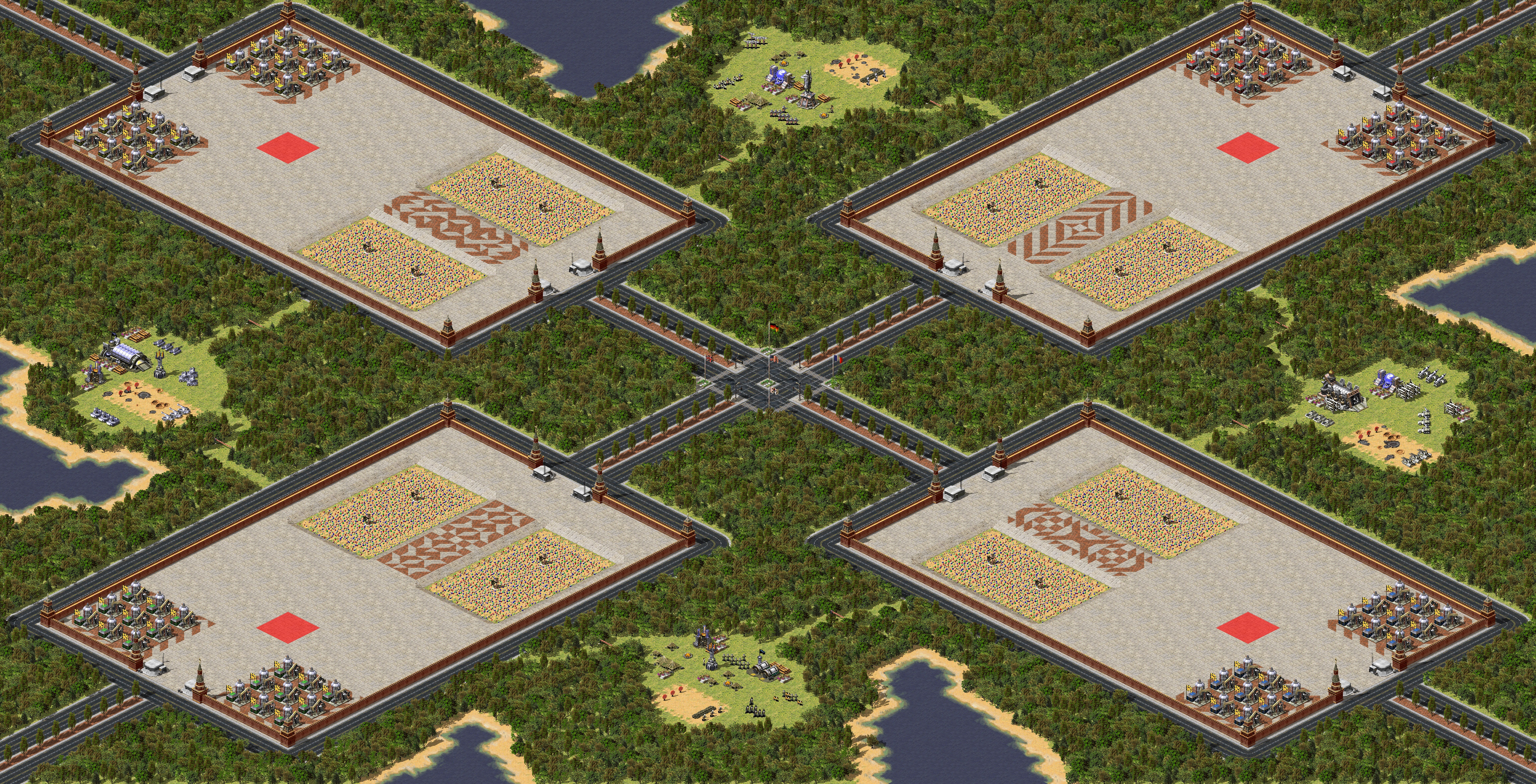 Rendered map: Battle of the Intersection