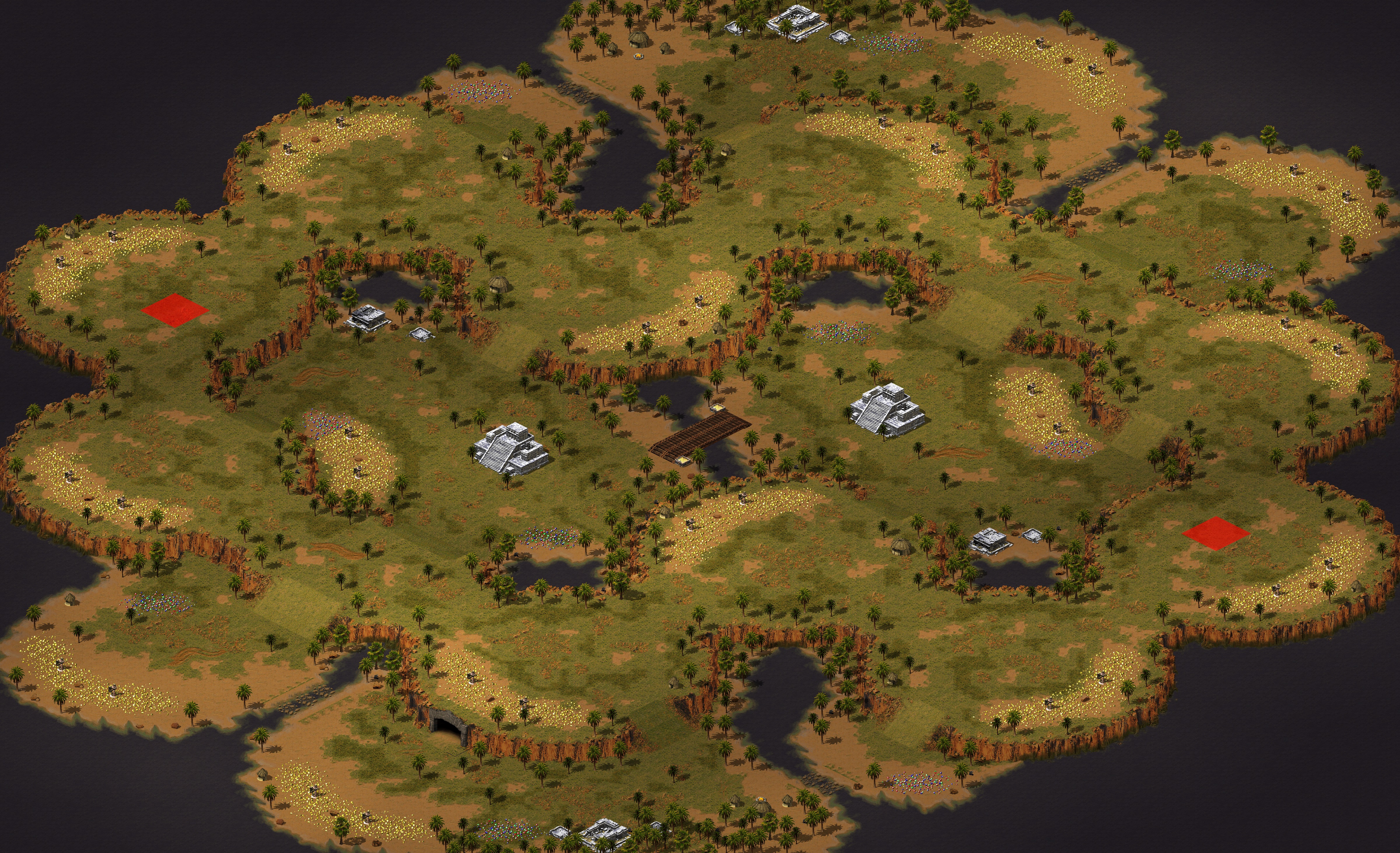 Rendered map: [2] Aztec Battle Grounds