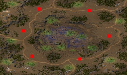 Rendered preview of crater conflict