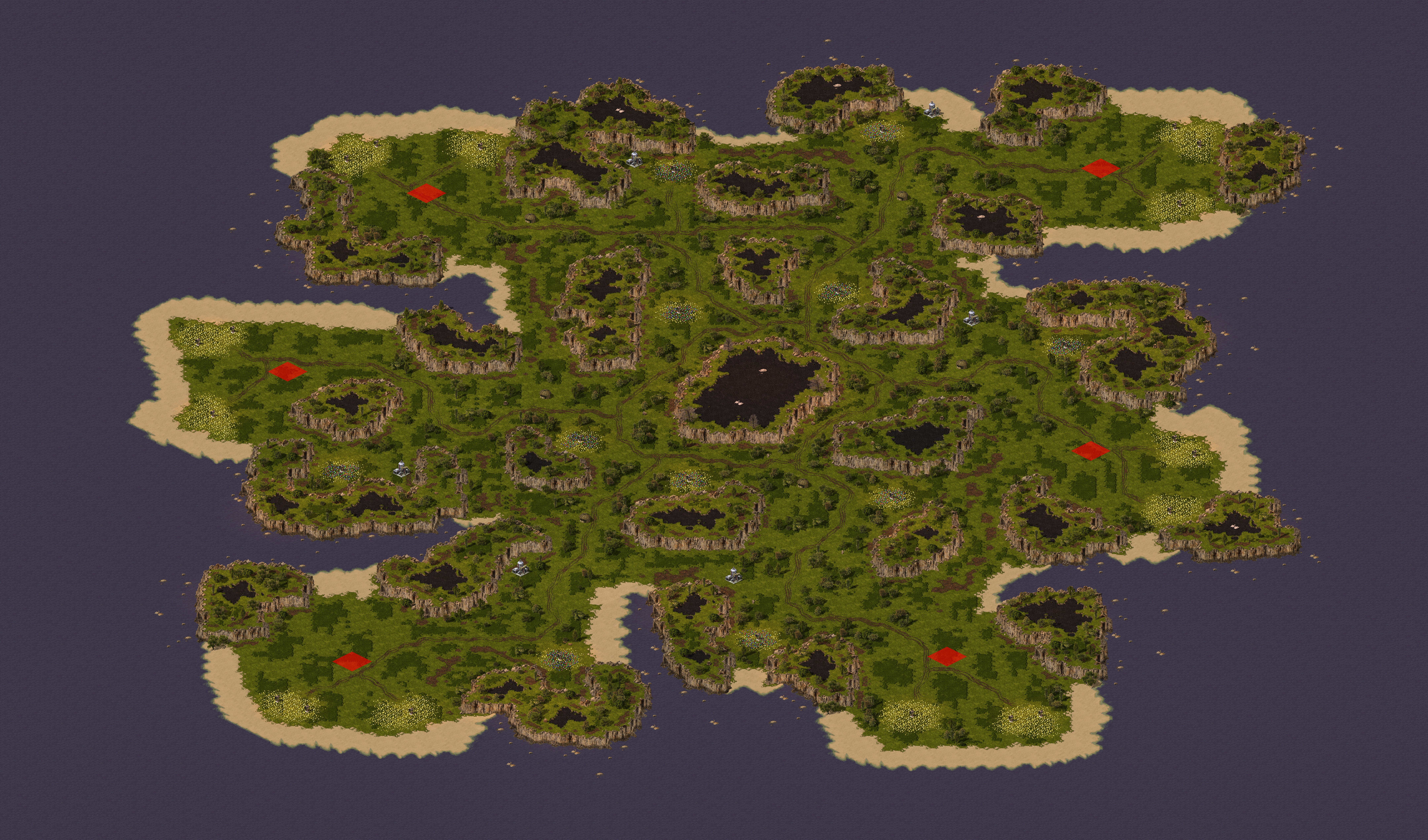 Rendered map: Magmageddon