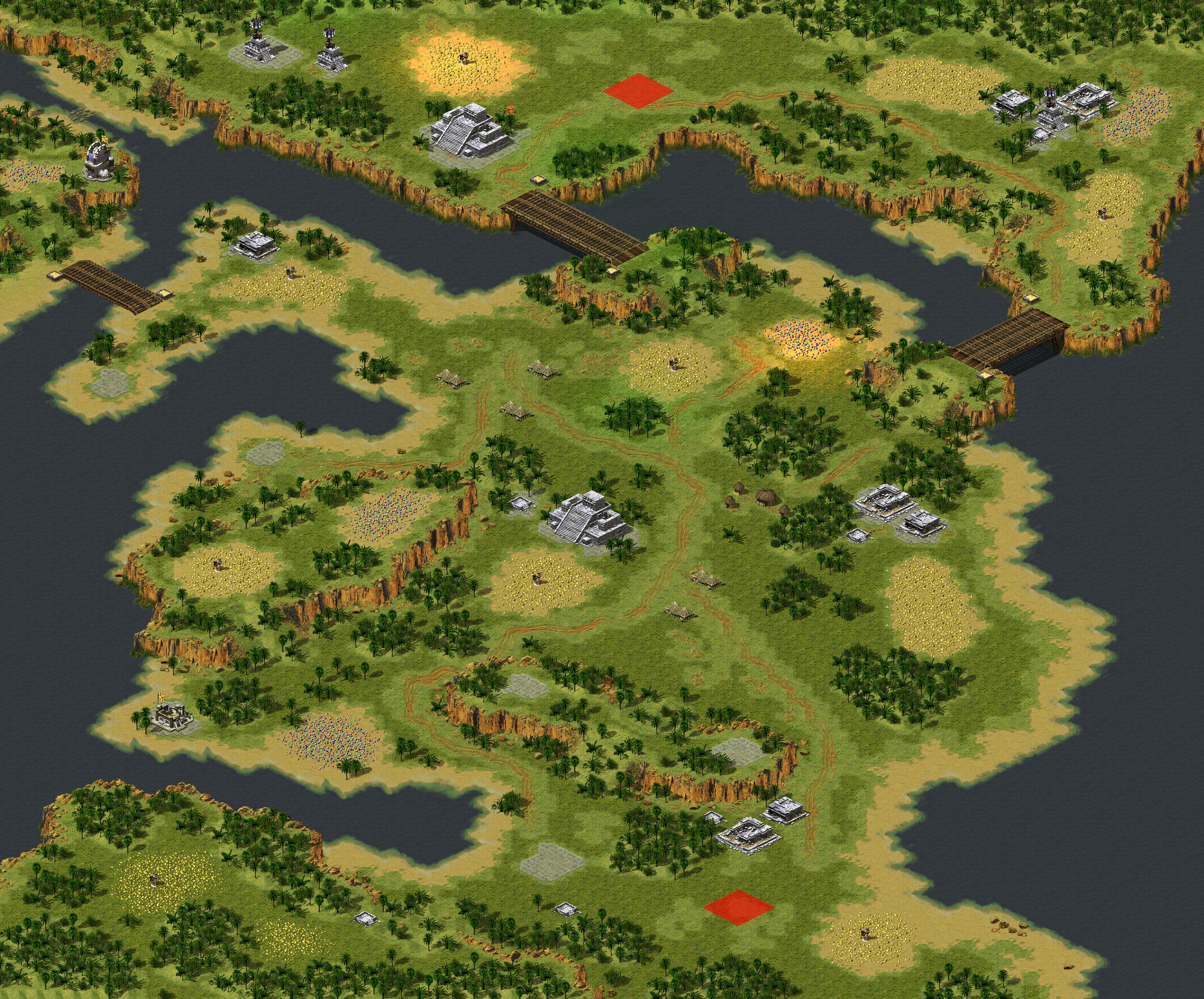 Rendered map: Mayan Mystery