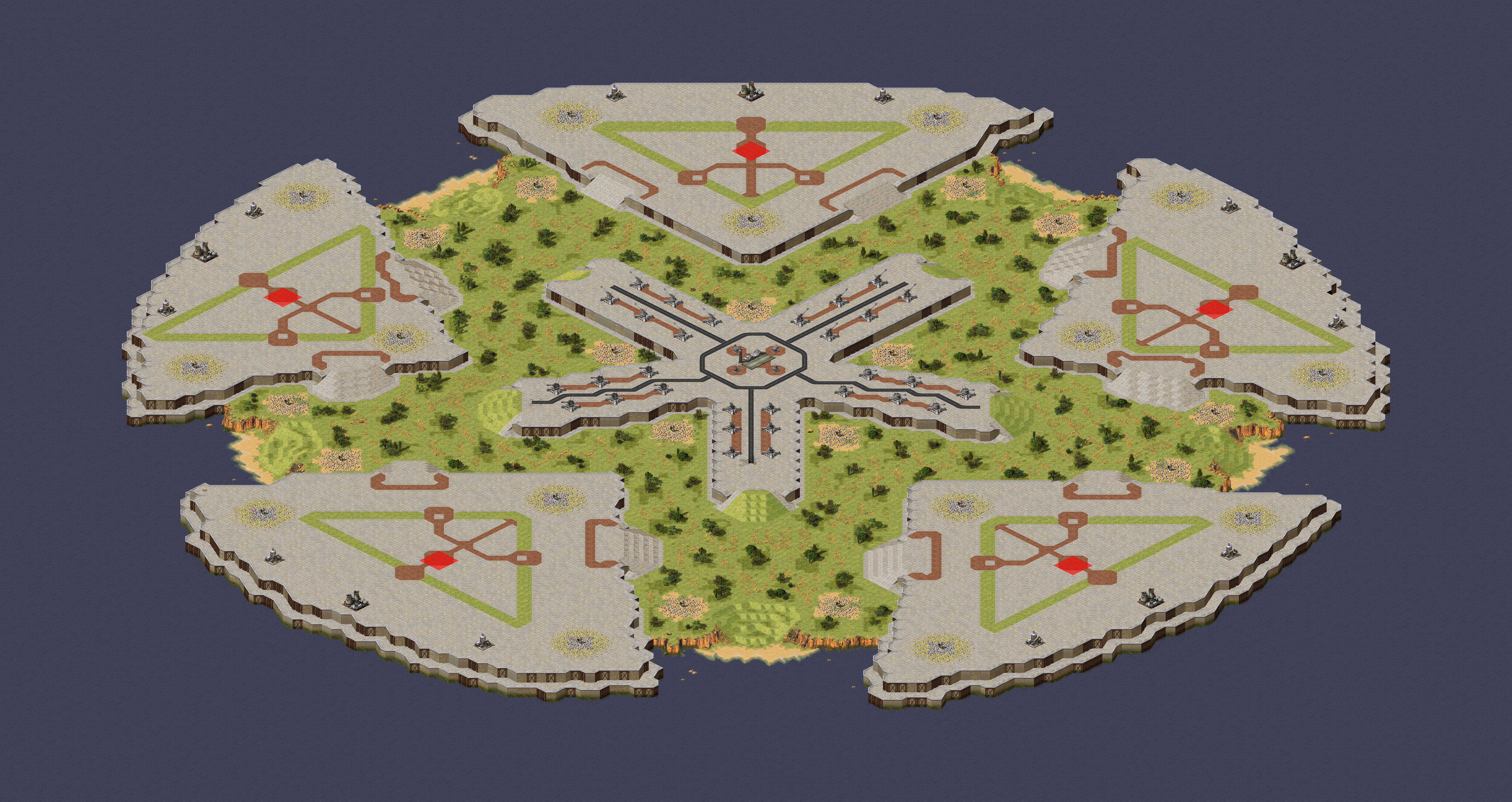 Rendered map: Quinary Barrage