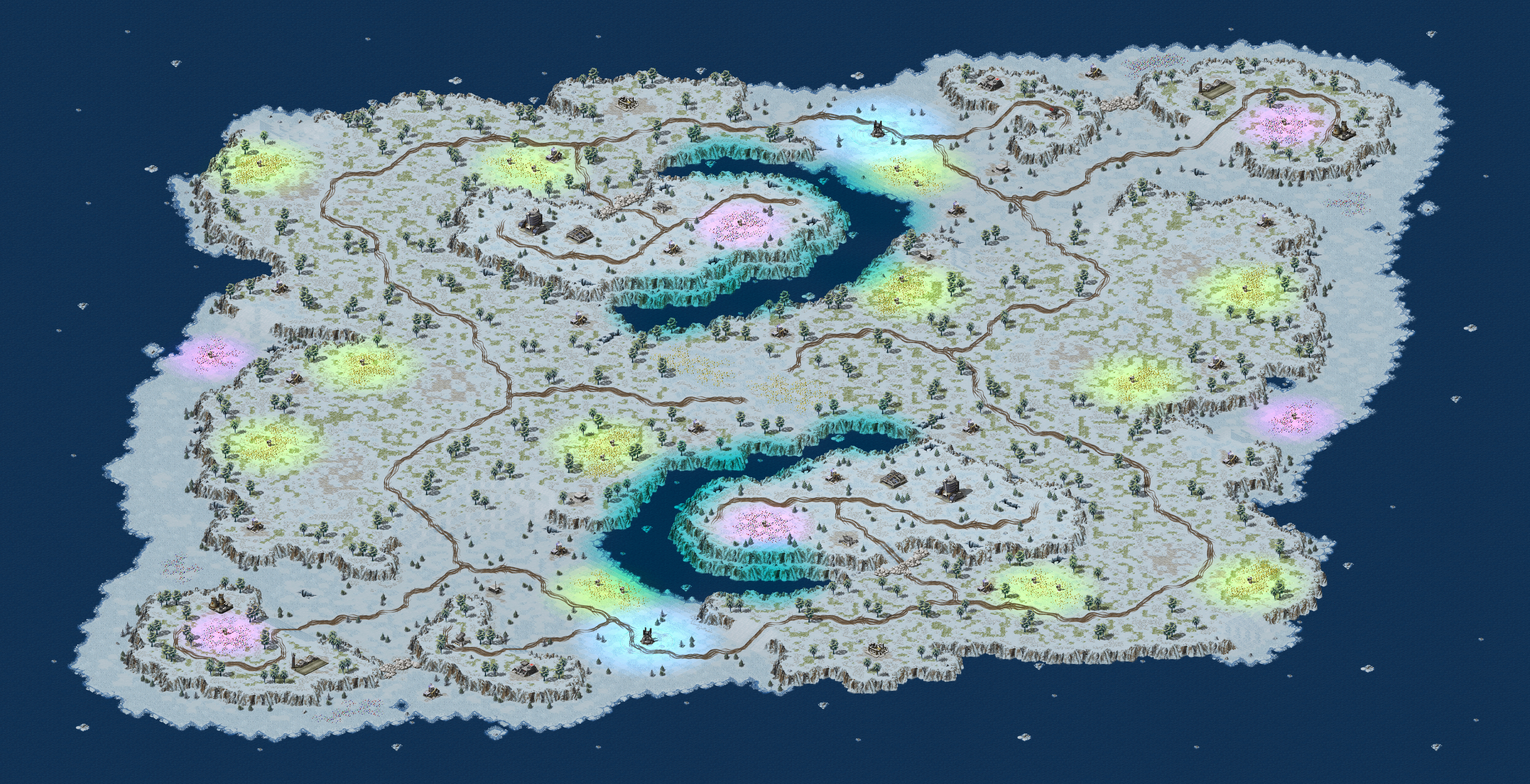 Rendered map: Wildfire Steppes