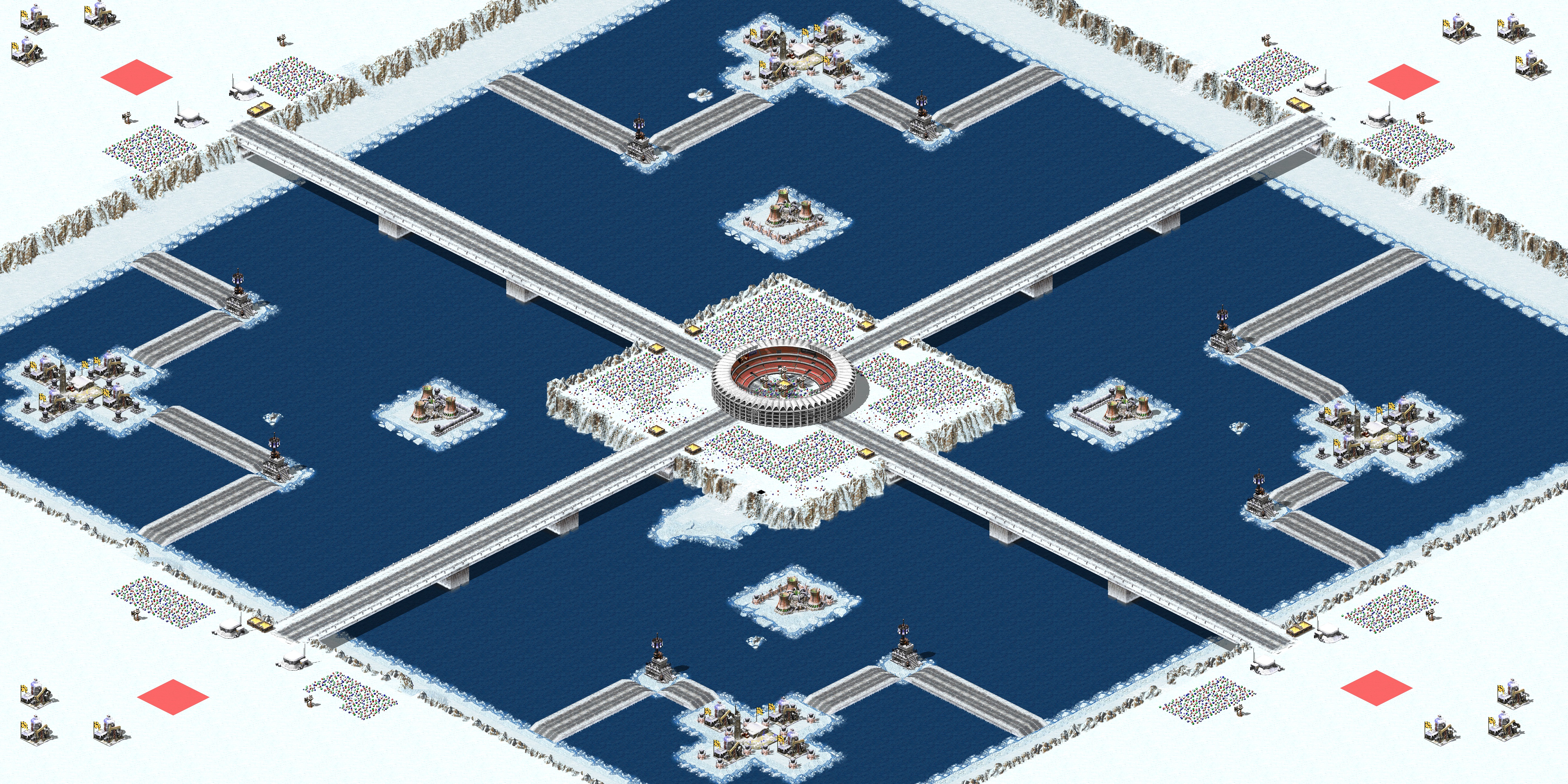 Rendered map: Bridges to Nowhere