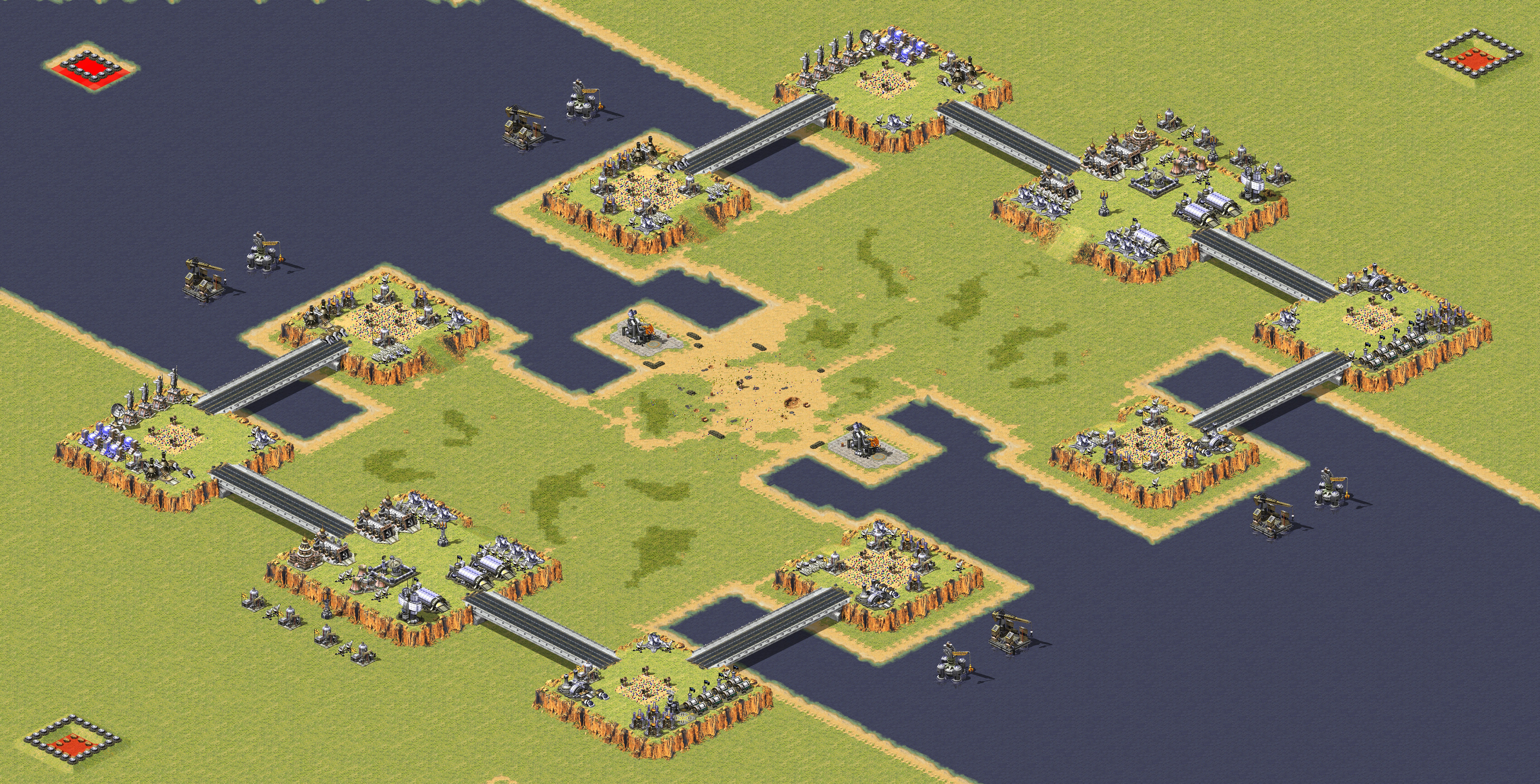 Rendered map: Sea Land Air Duel