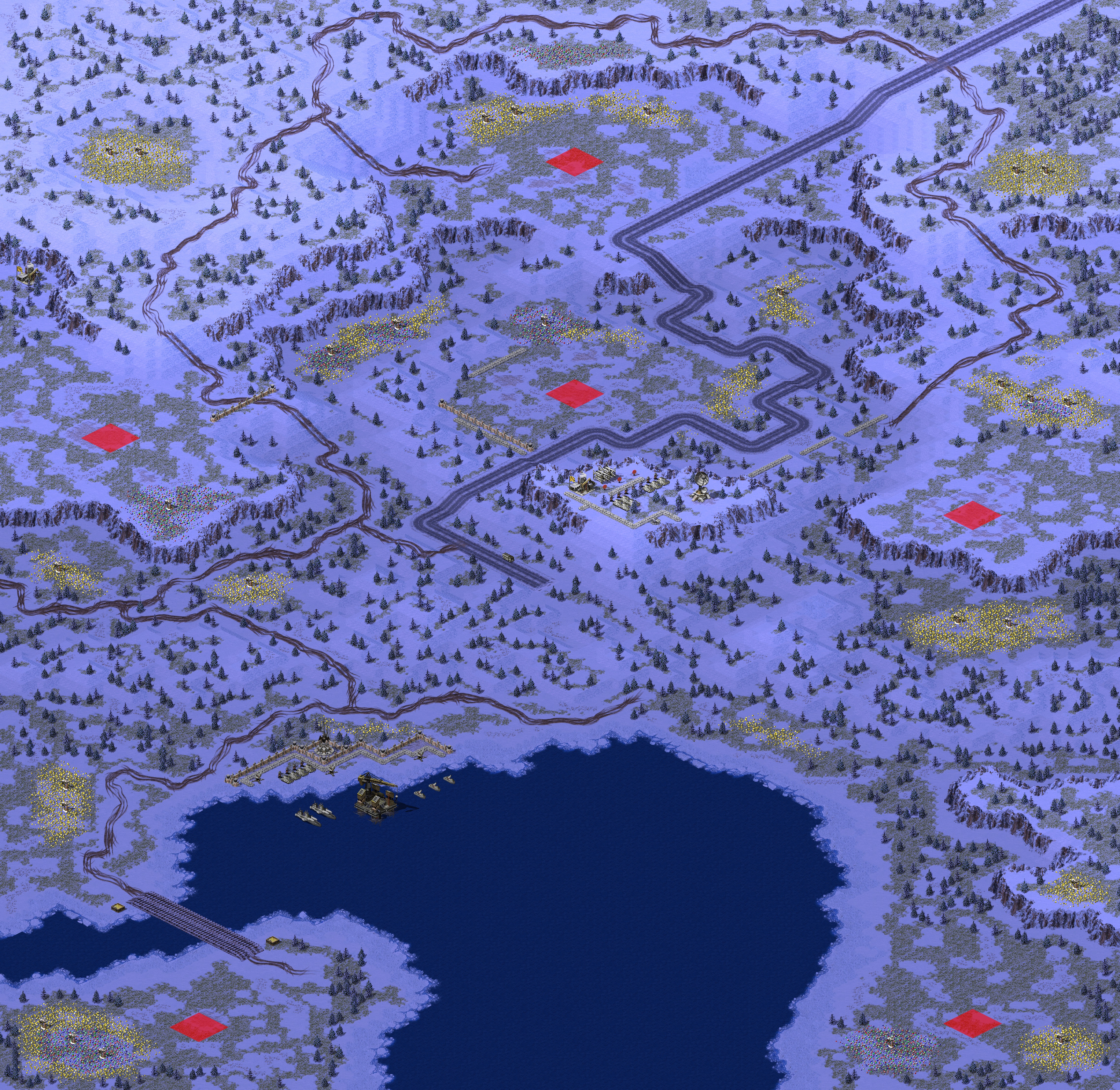 Rendered map: Snow Ridge Fortress