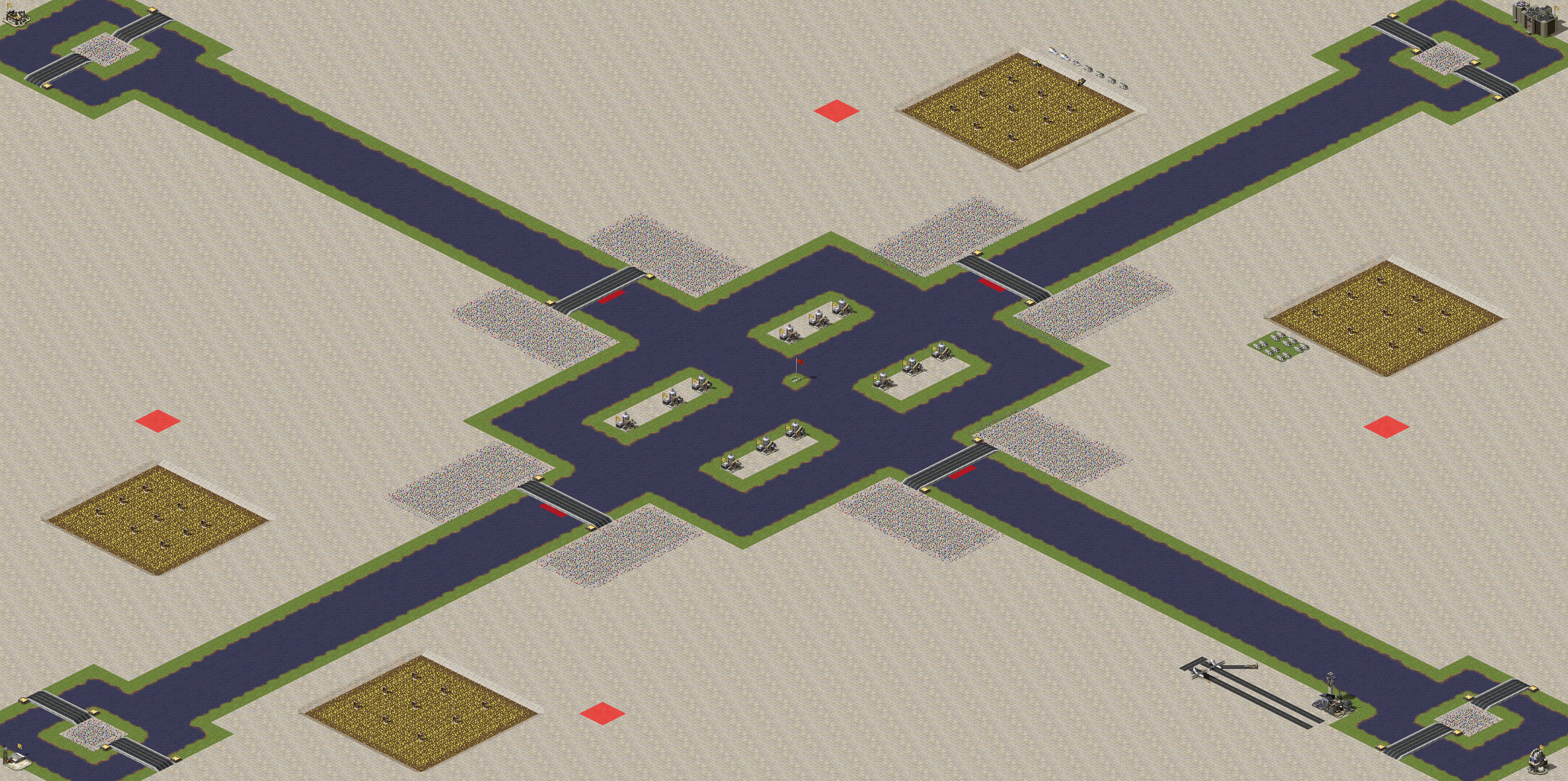 Rendered map: Fair Four-Way Battle