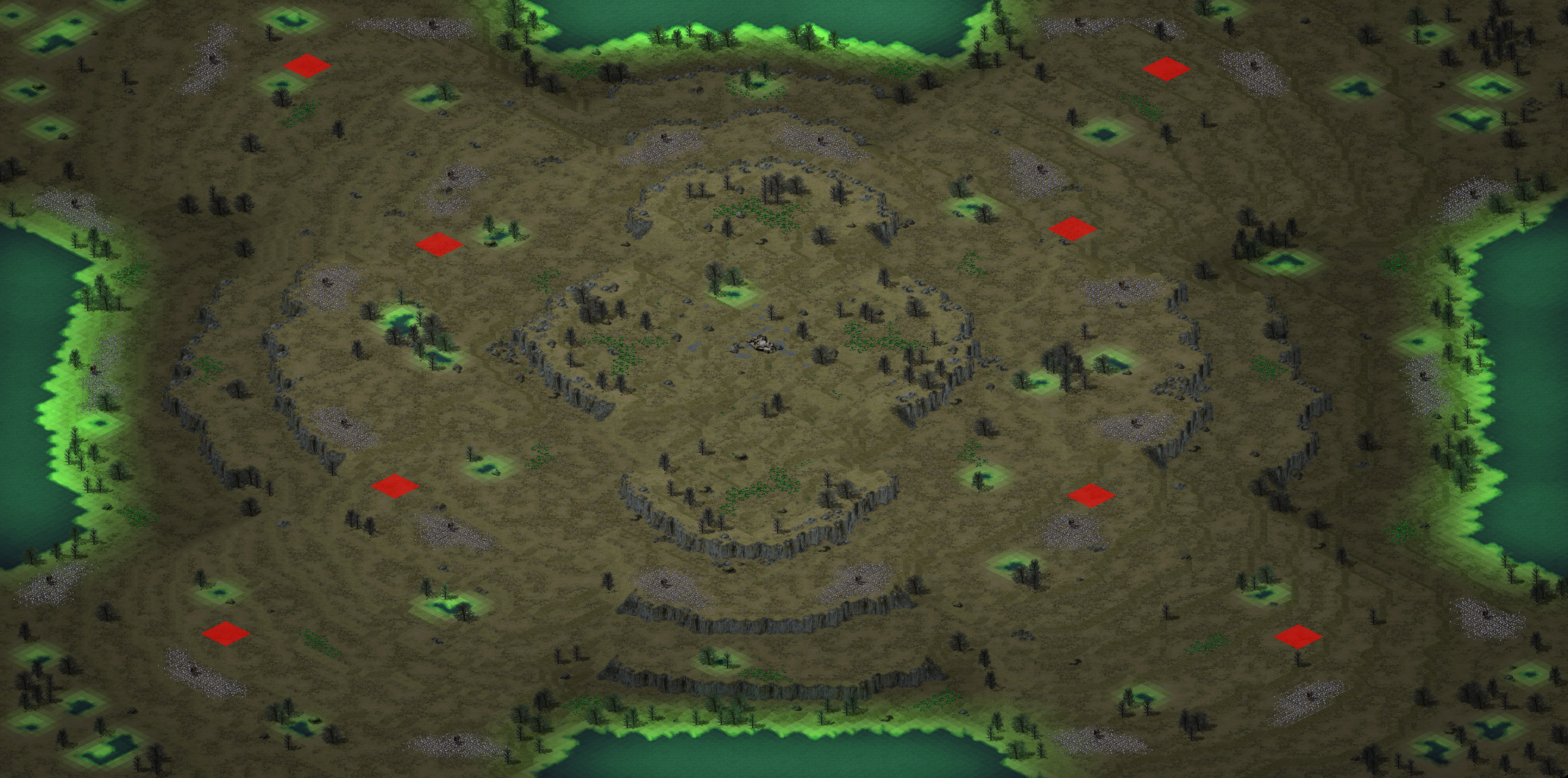 Rendered map: X Isle v1.3 (4v4) (8)