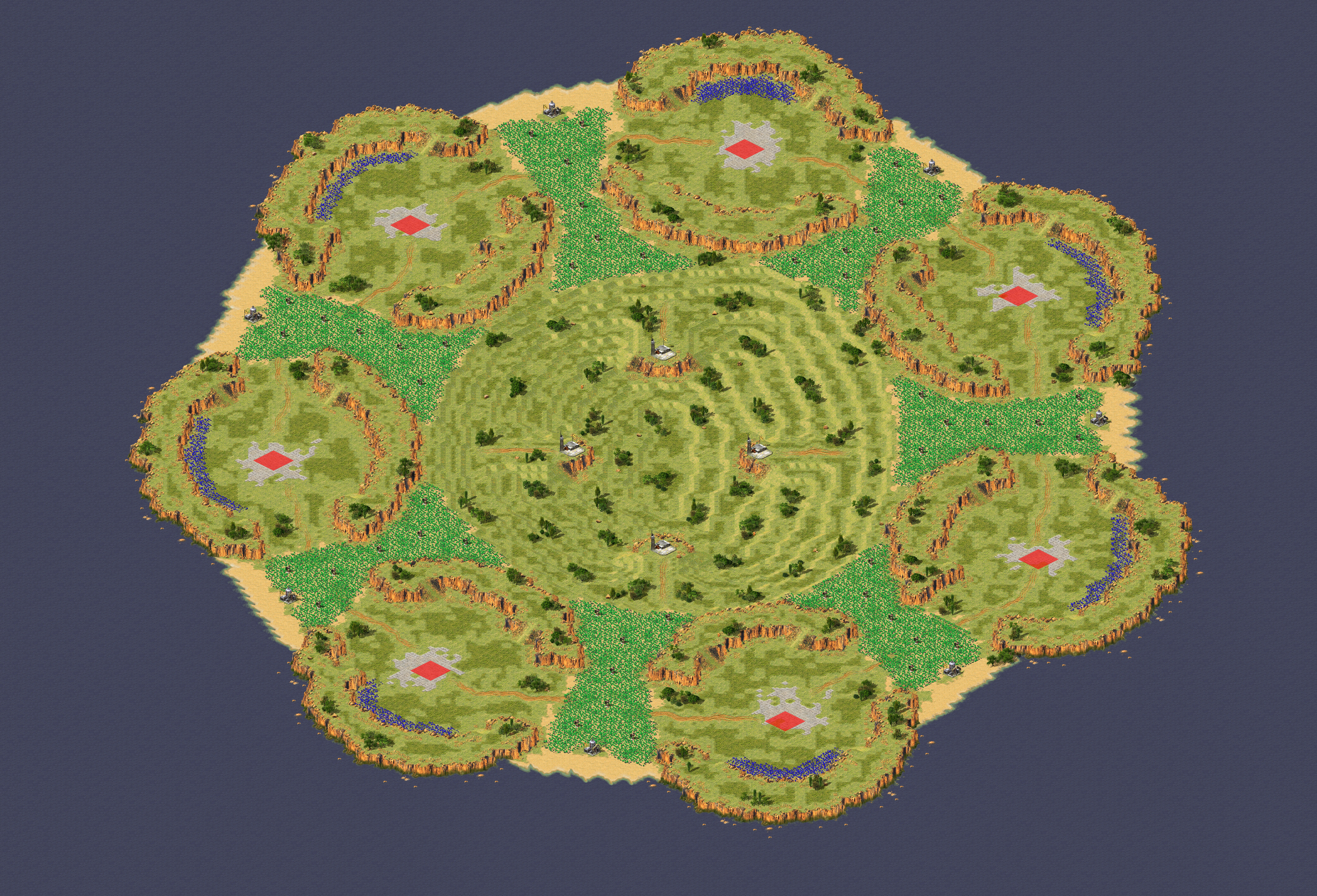 Rendered map: (7) Heptagon Havoc