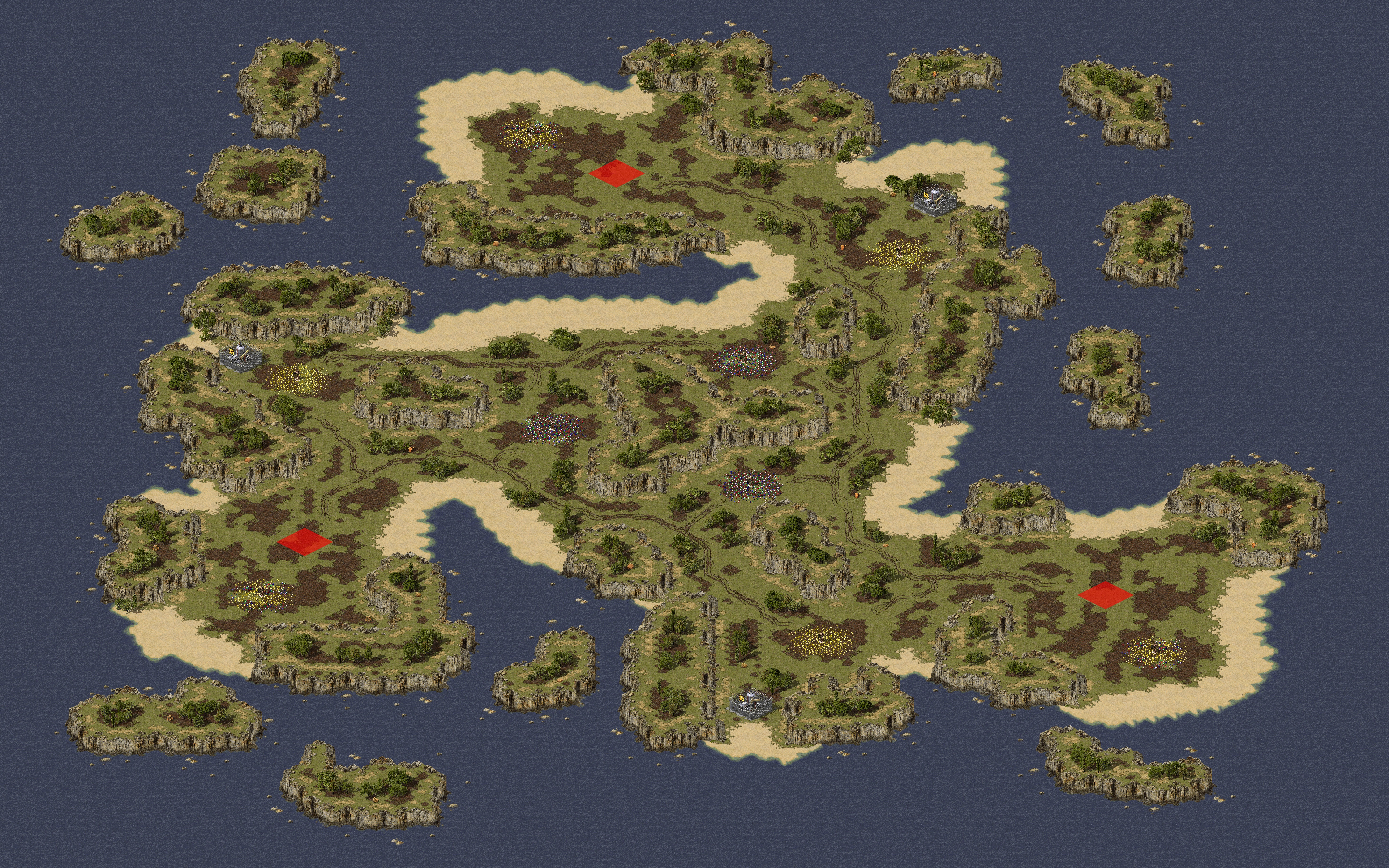 Rendered map: Pyroclasm