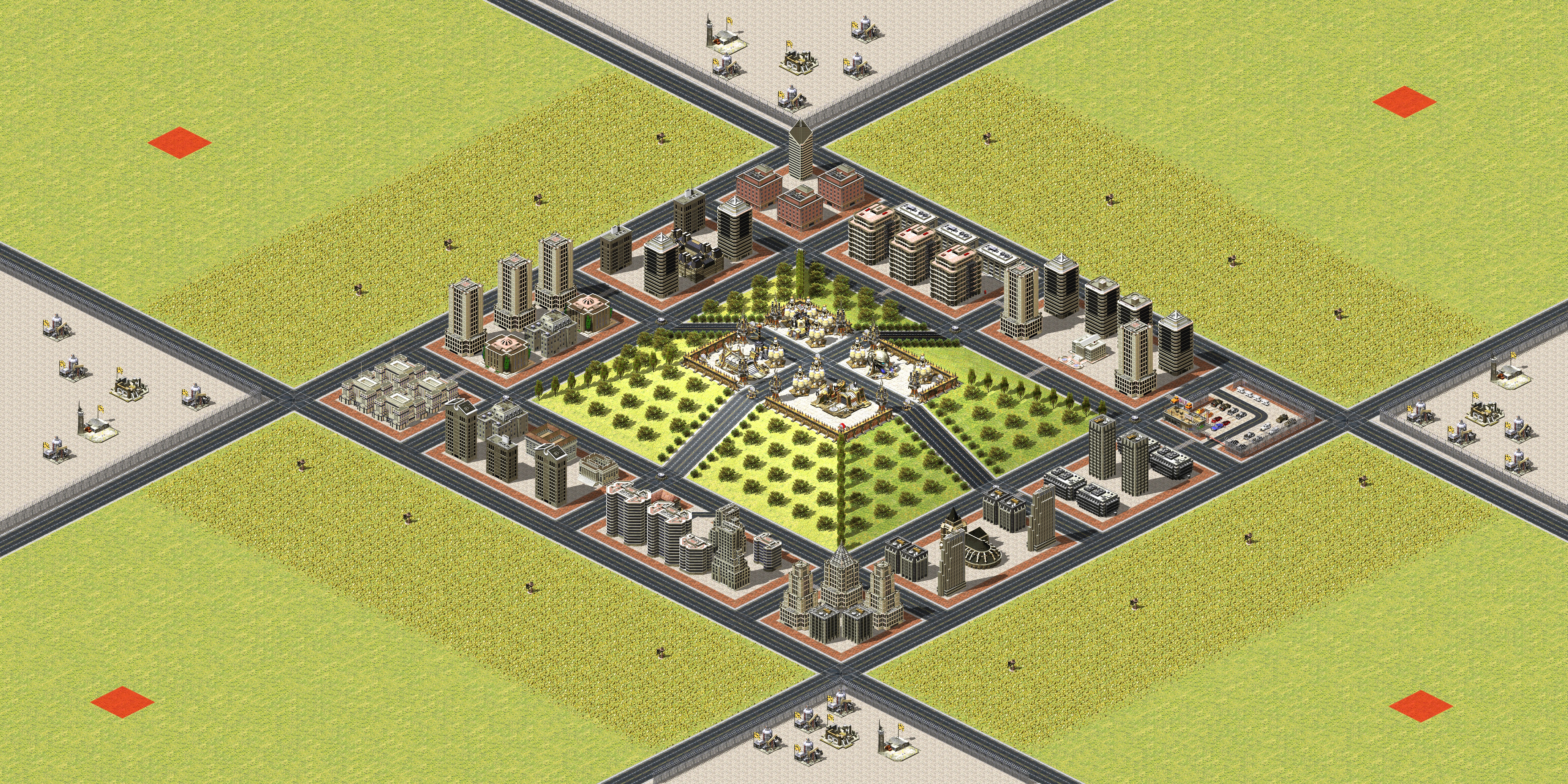 Rendered map: In The Middle