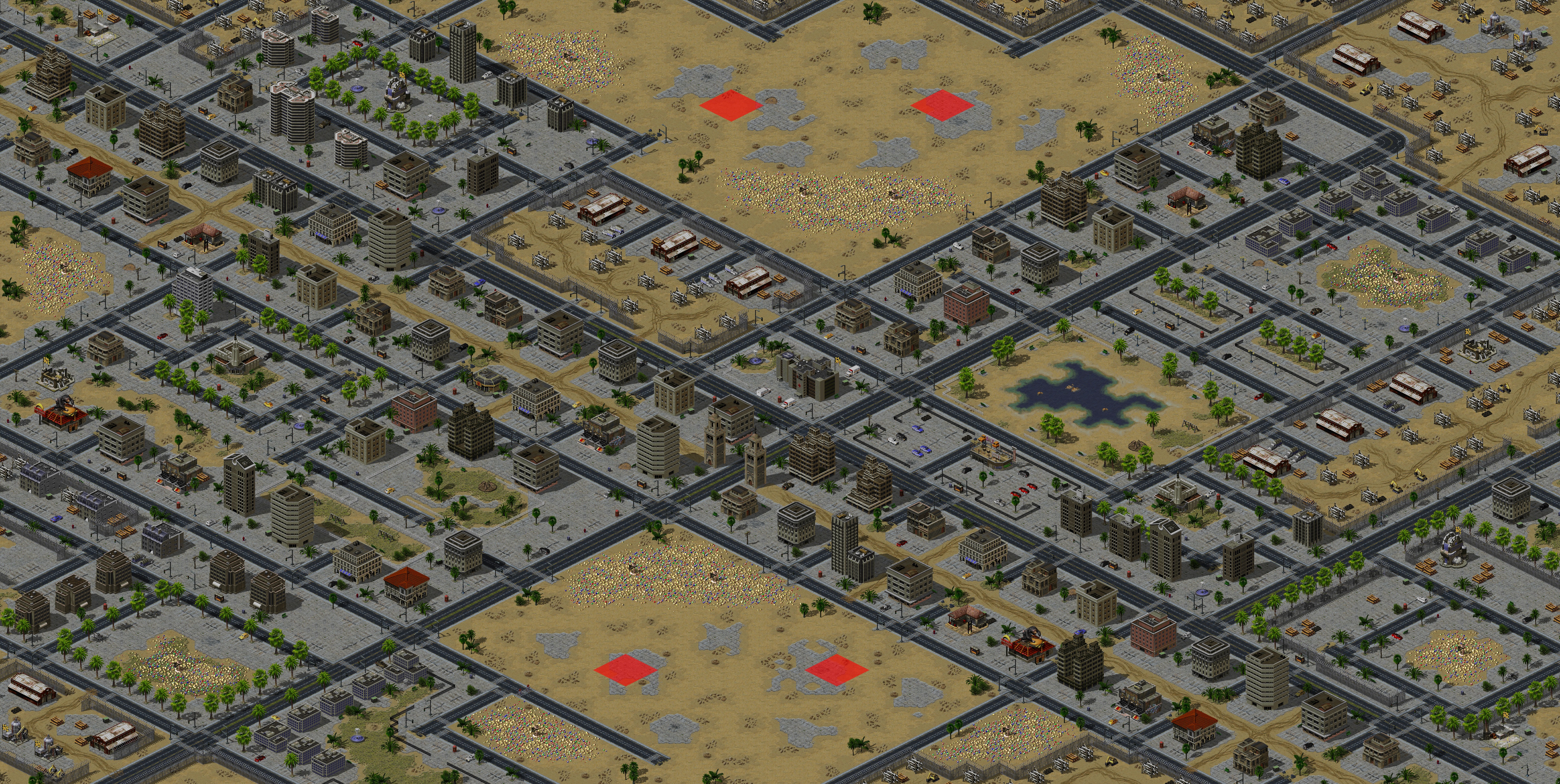 Rendered map: 城市逃亡