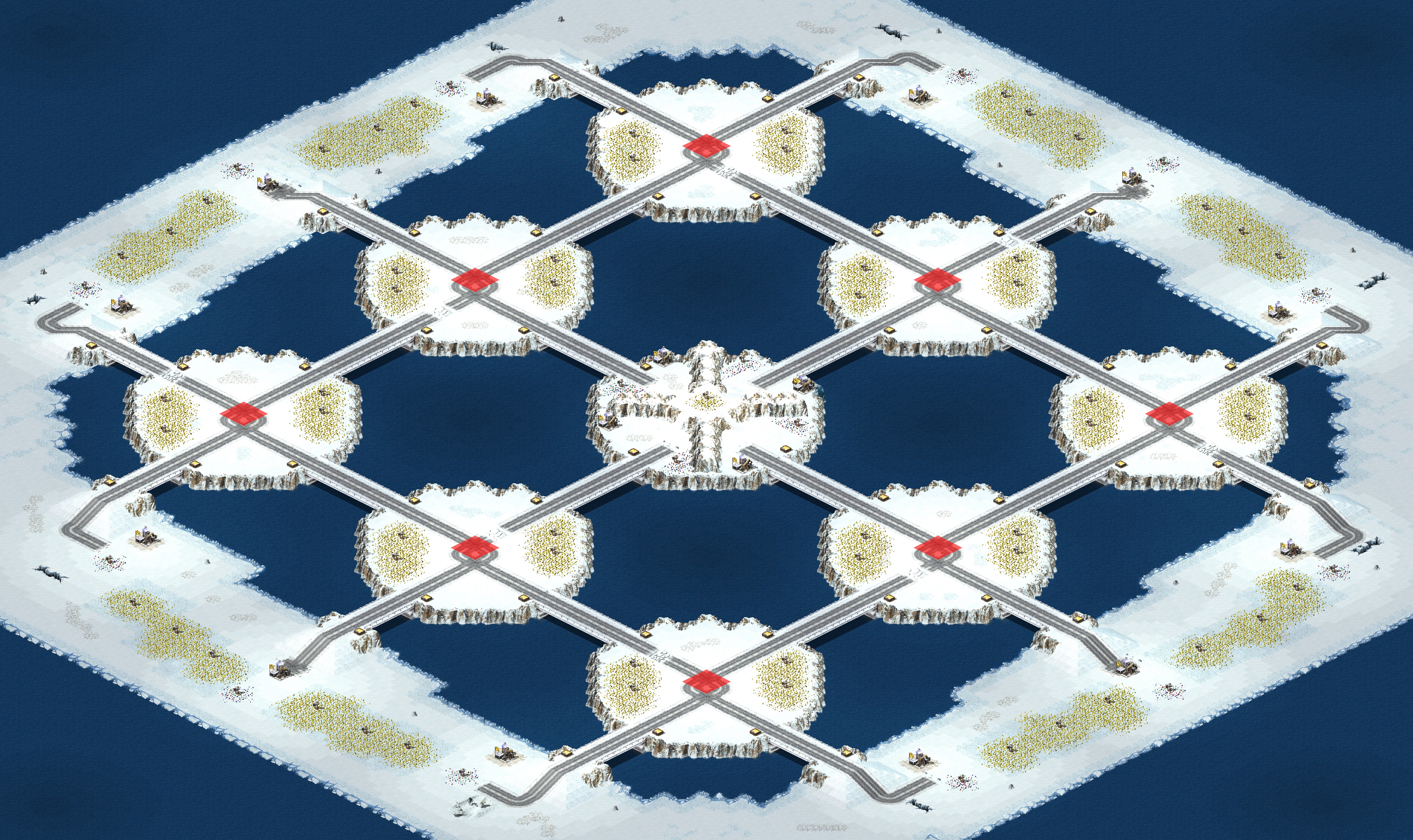 Rendered map: Snowflake Peaks v2