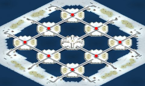 Rendered preview of Snowflake Peaks v2