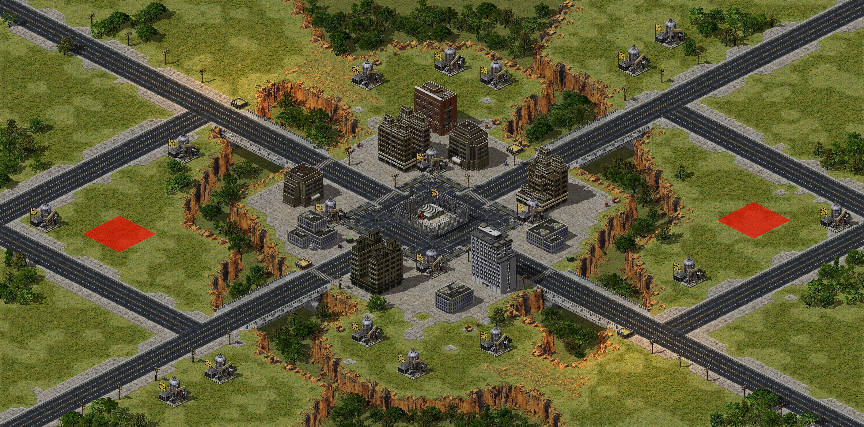 Rendered map: Urban Rush (Megawealth)