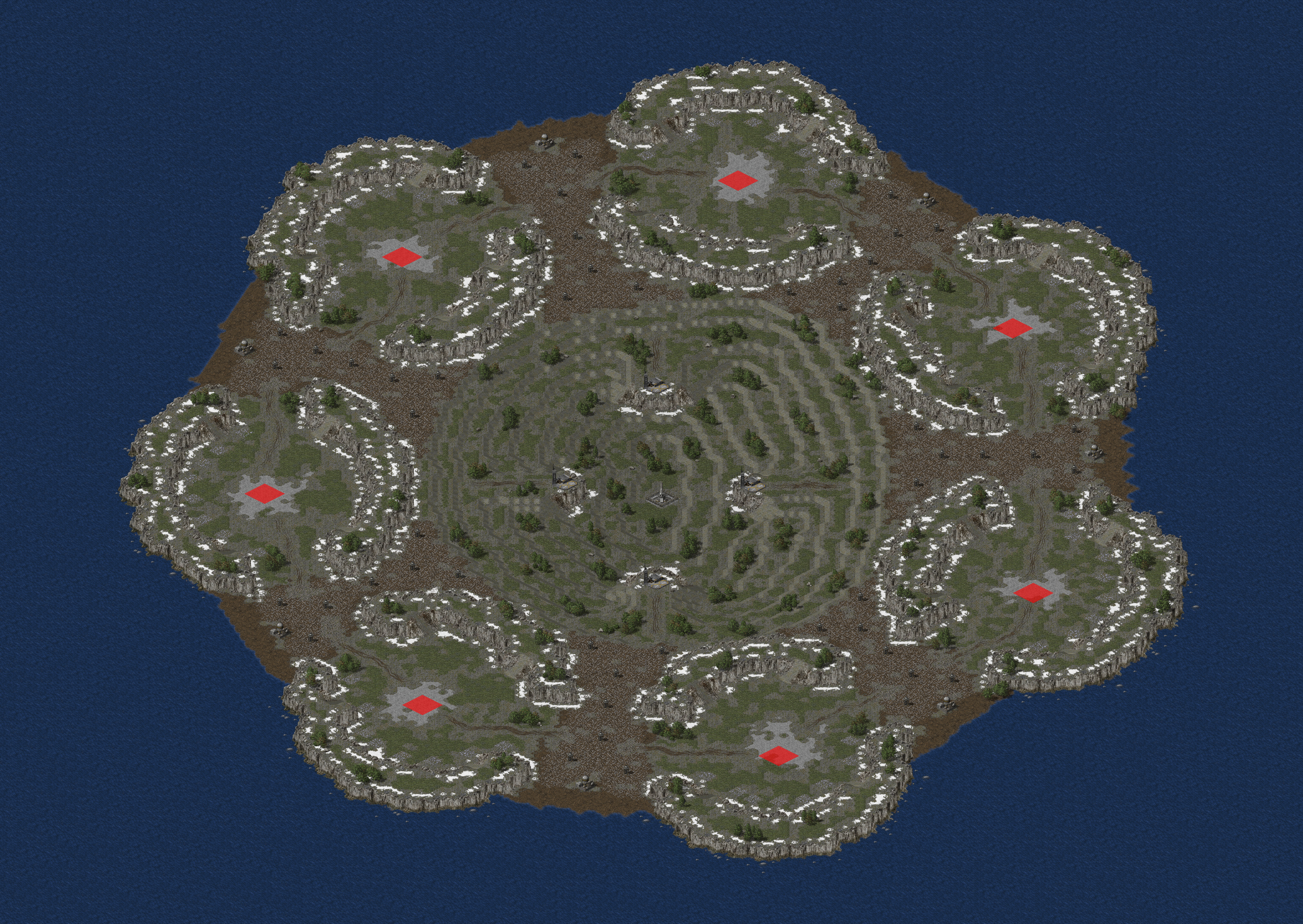 Rendered map: Heptagon Havoc