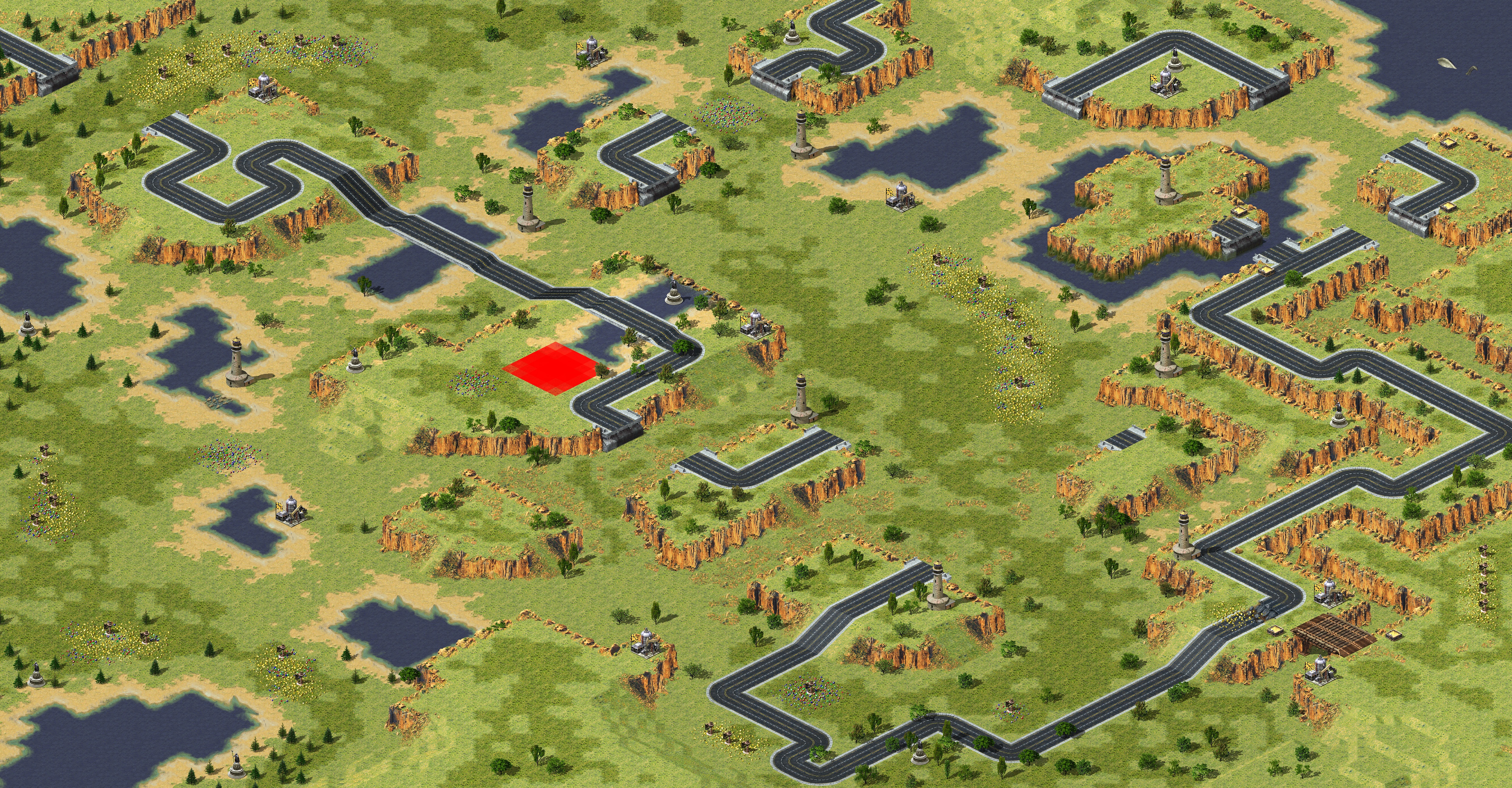 Rendered map: Sky Road Patch