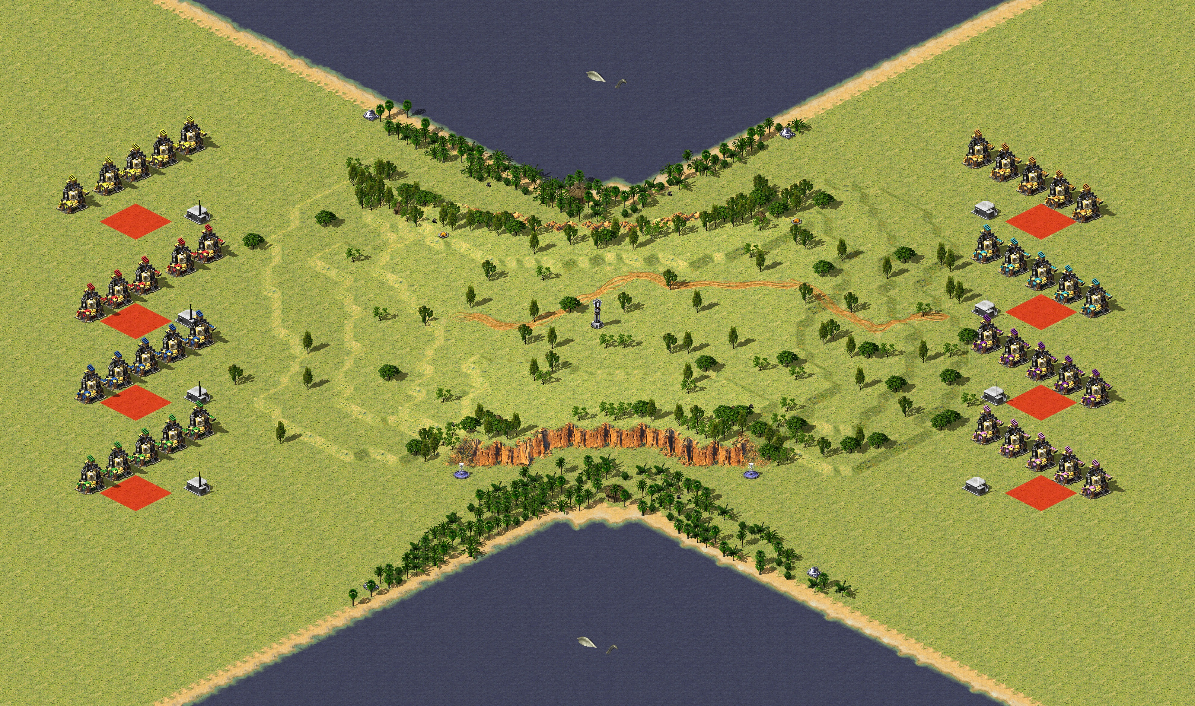 Rendered map: Classic Infantry War 4v4