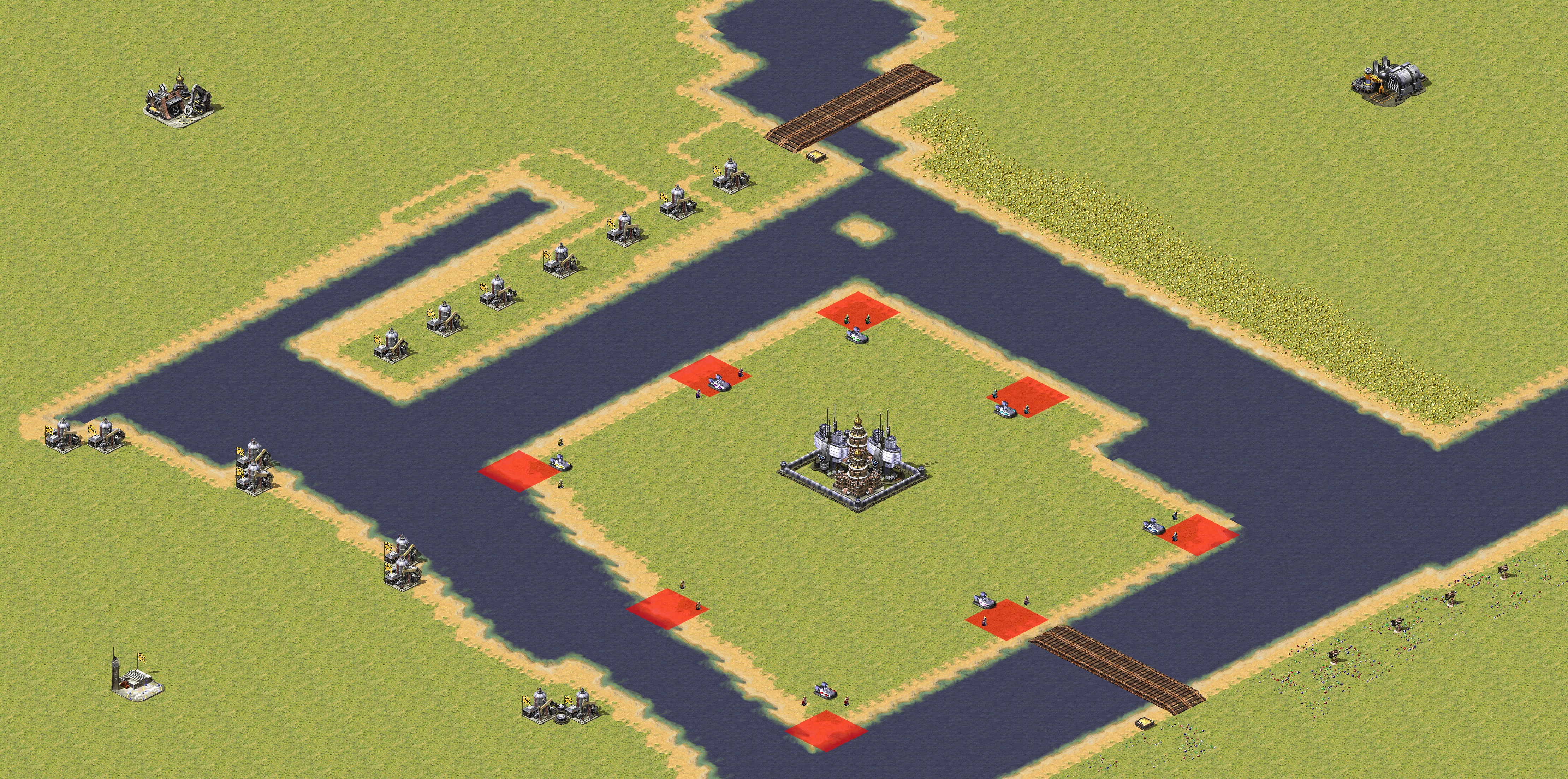 Rendered map: Two Tanks Per Player