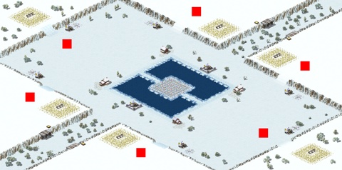Rendered preview of Snowy Field 3v3
