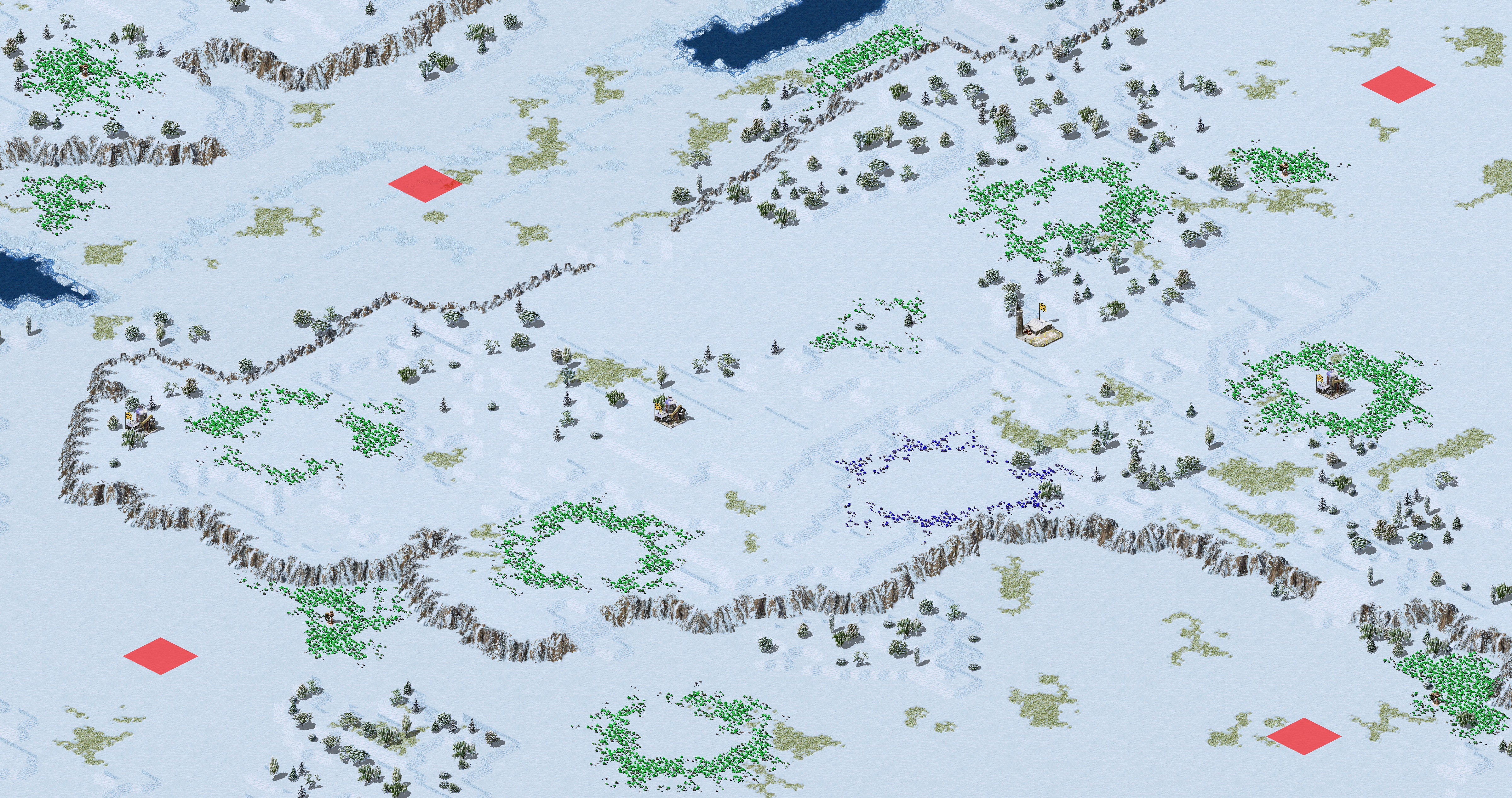 Rendered map: [RA2] Allied Campaign: European Theater - Map 5