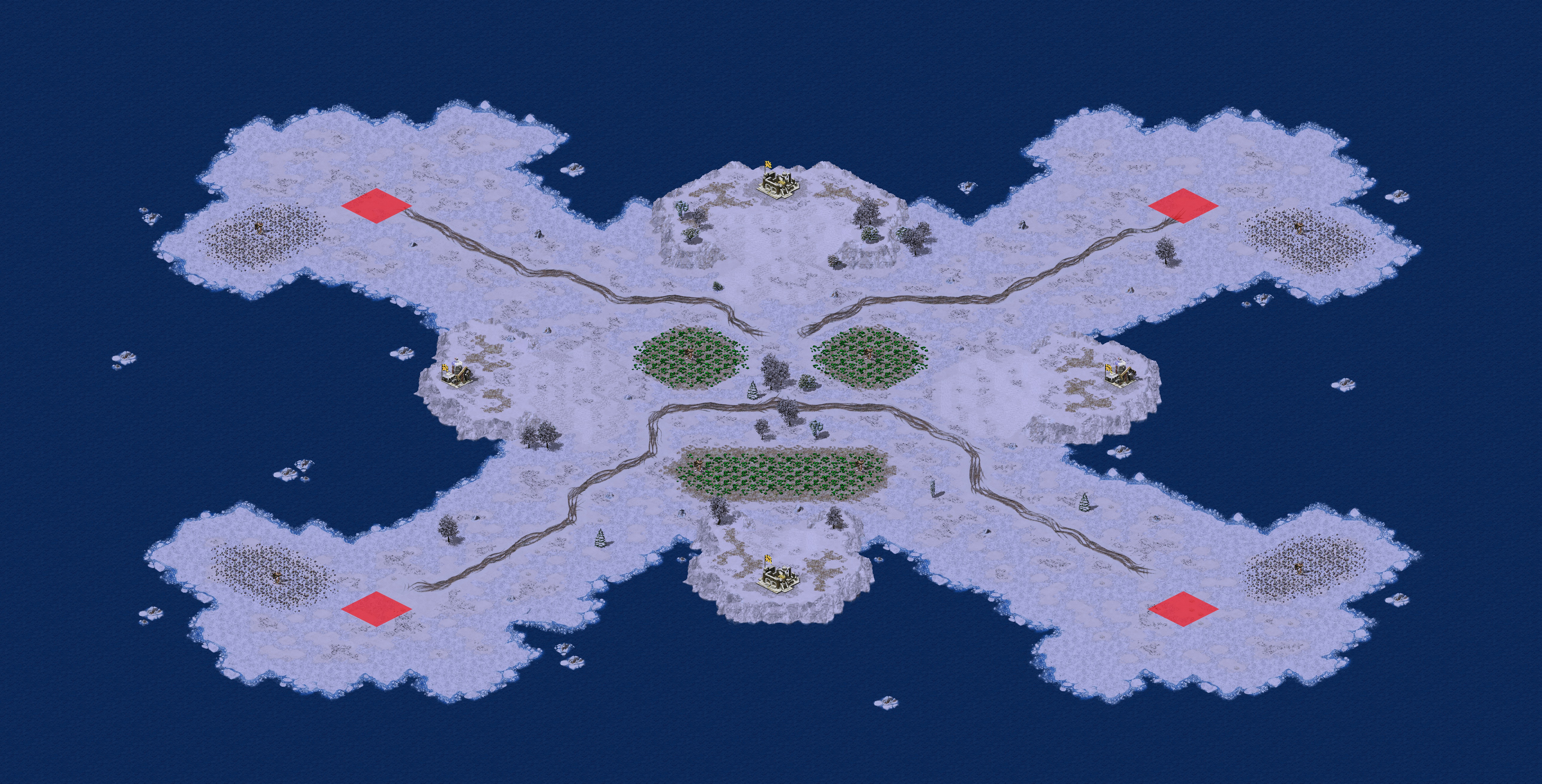 Rendered map: Face Down