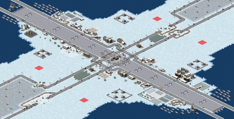 Rendered preview of Canadian/U.S.A. Border, 2-4, NE Vs. SW, YR Edition