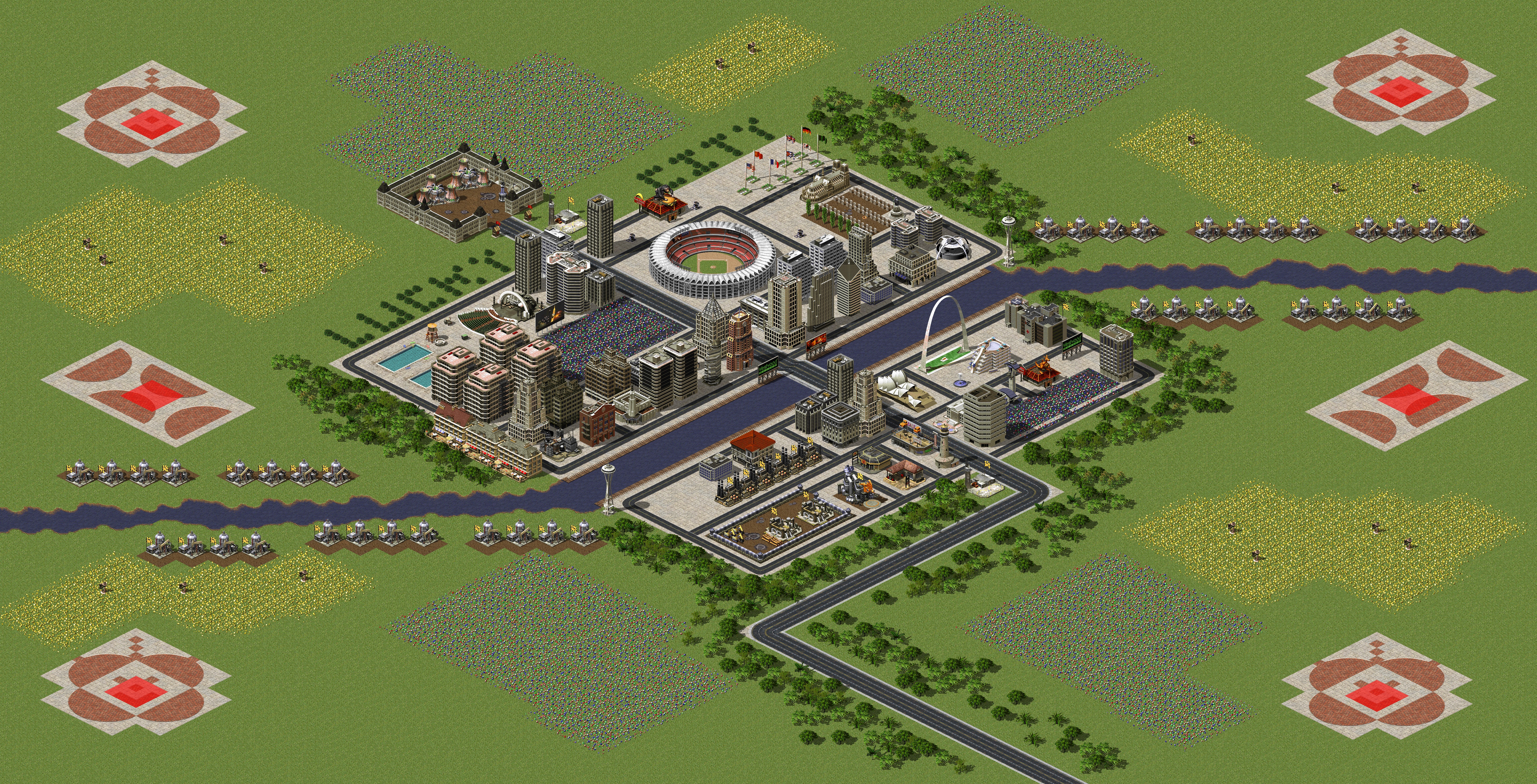 Rendered map: Lucky City 2