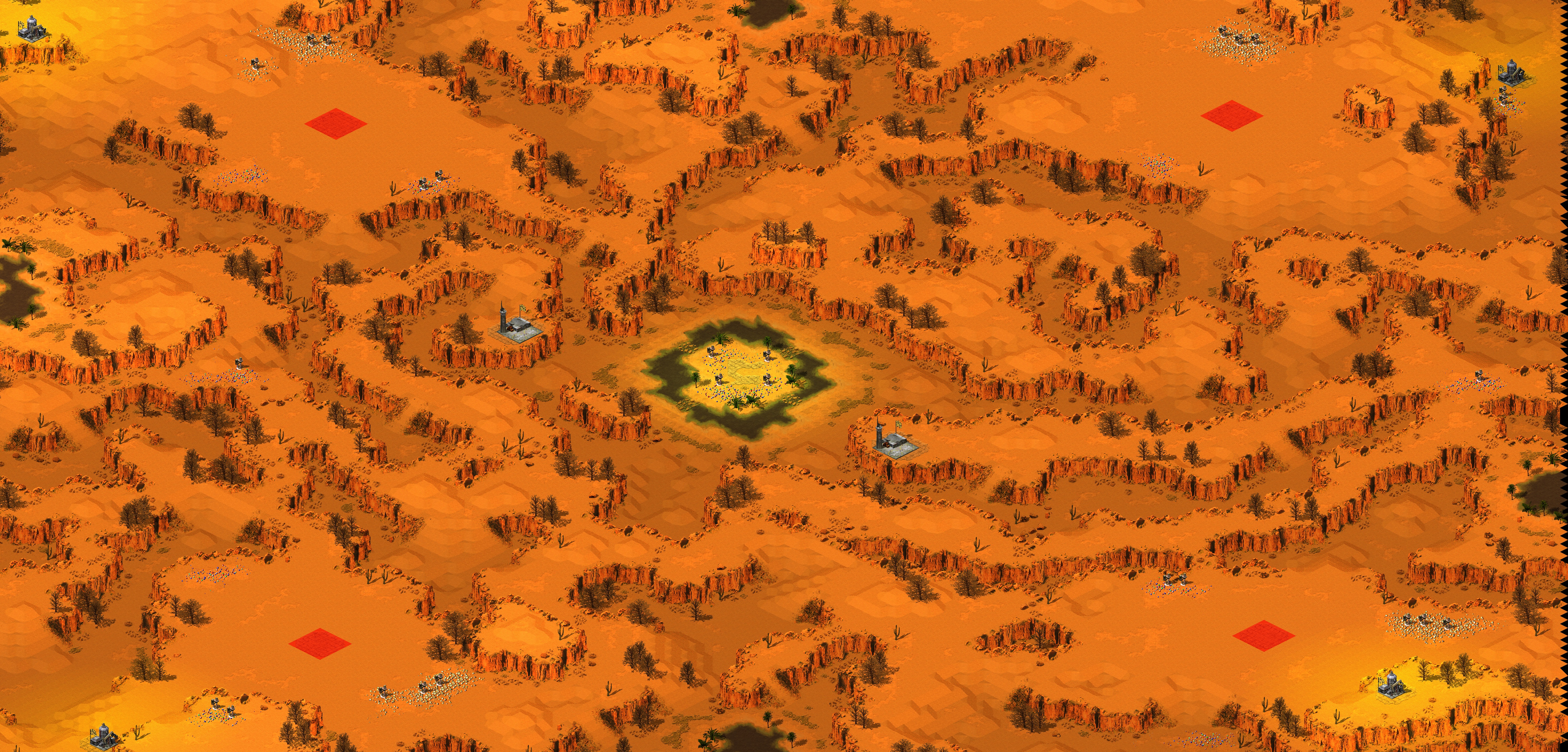 Rendered map: Valley of Lost Youth (2-4) RA2 Casual