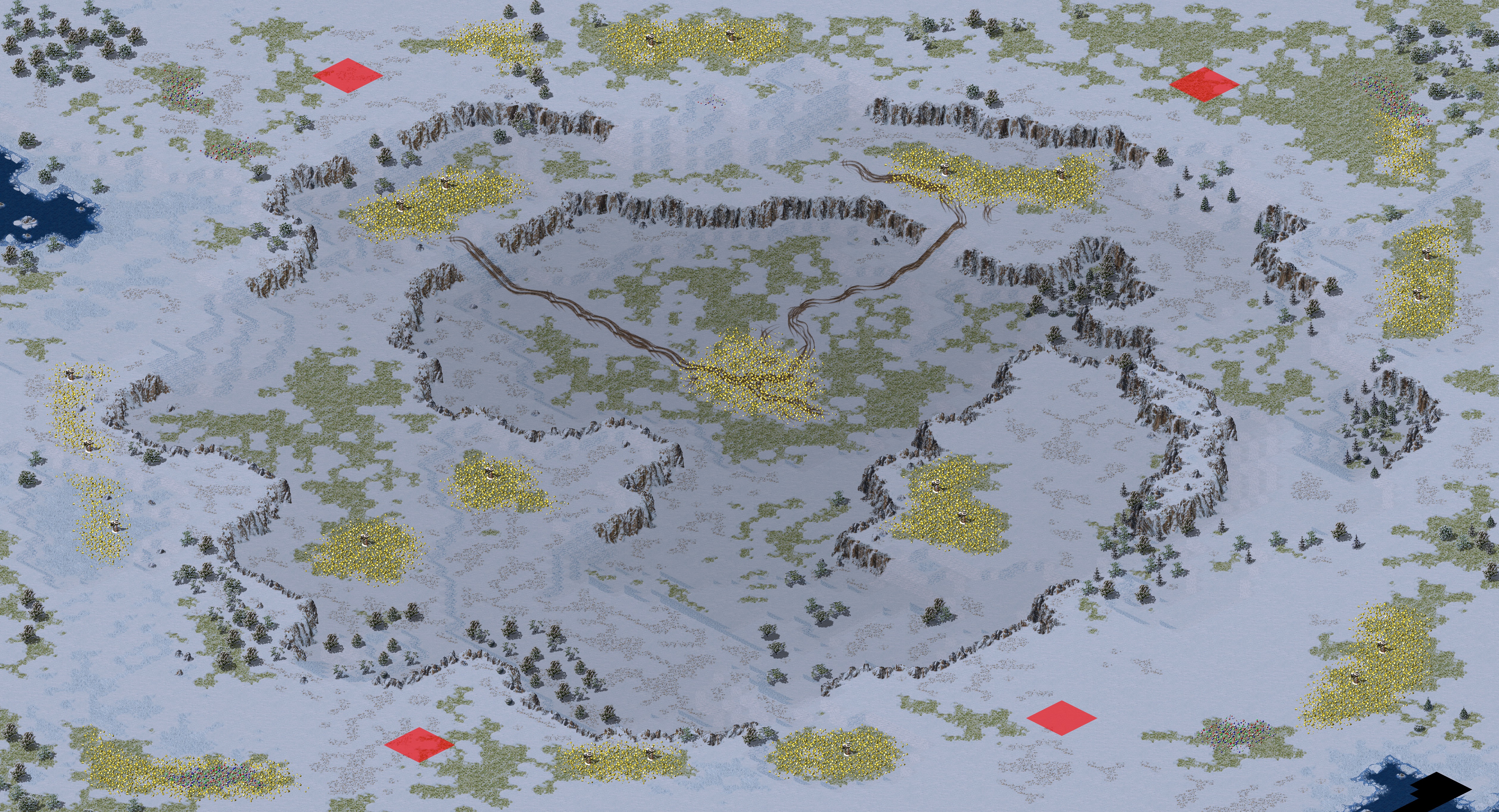 Rendered map: 黄金冰天SE-重制版
