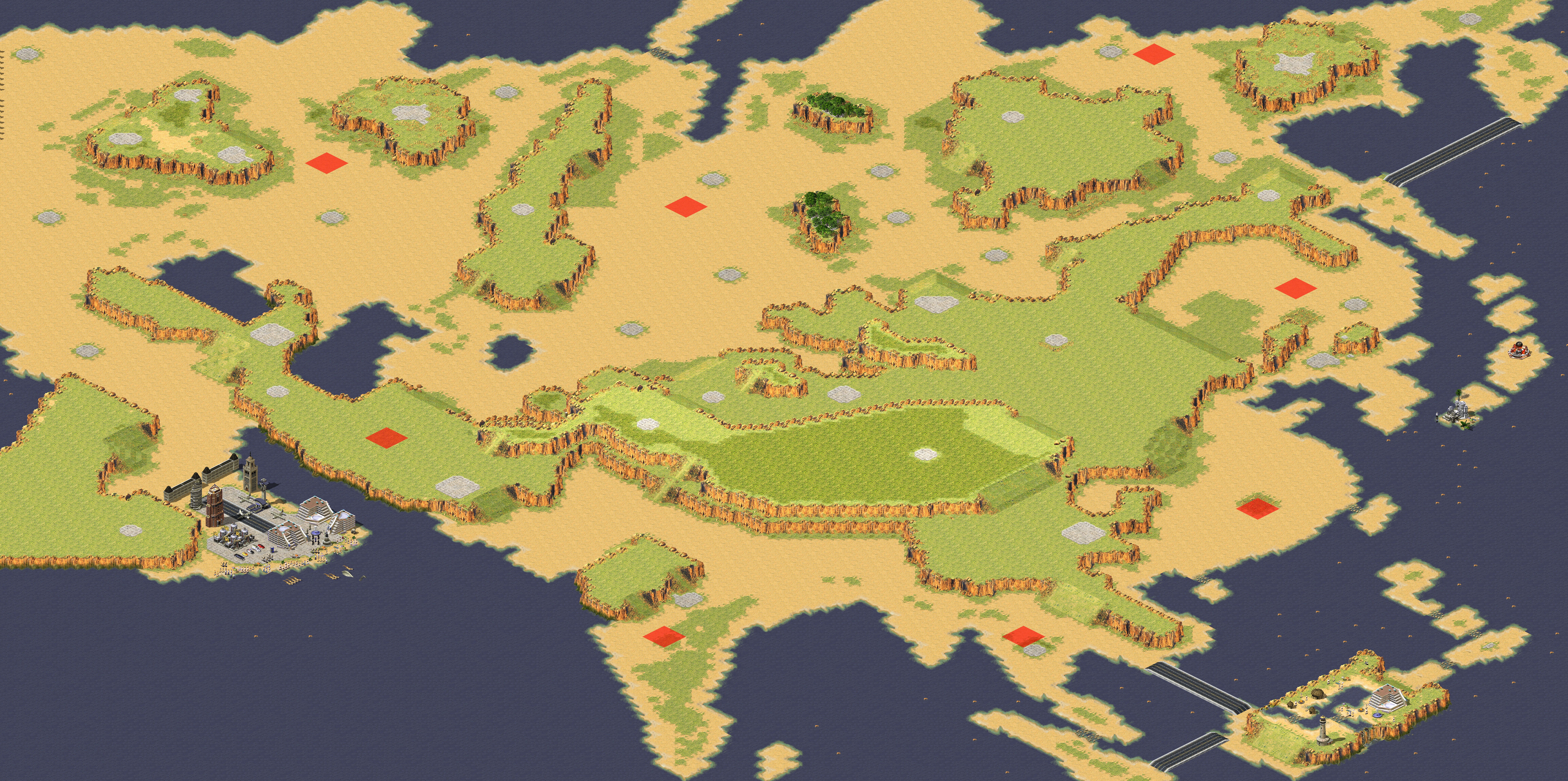 Rendered map: CNT Apocalypse Battle - Asian Continent (1)
