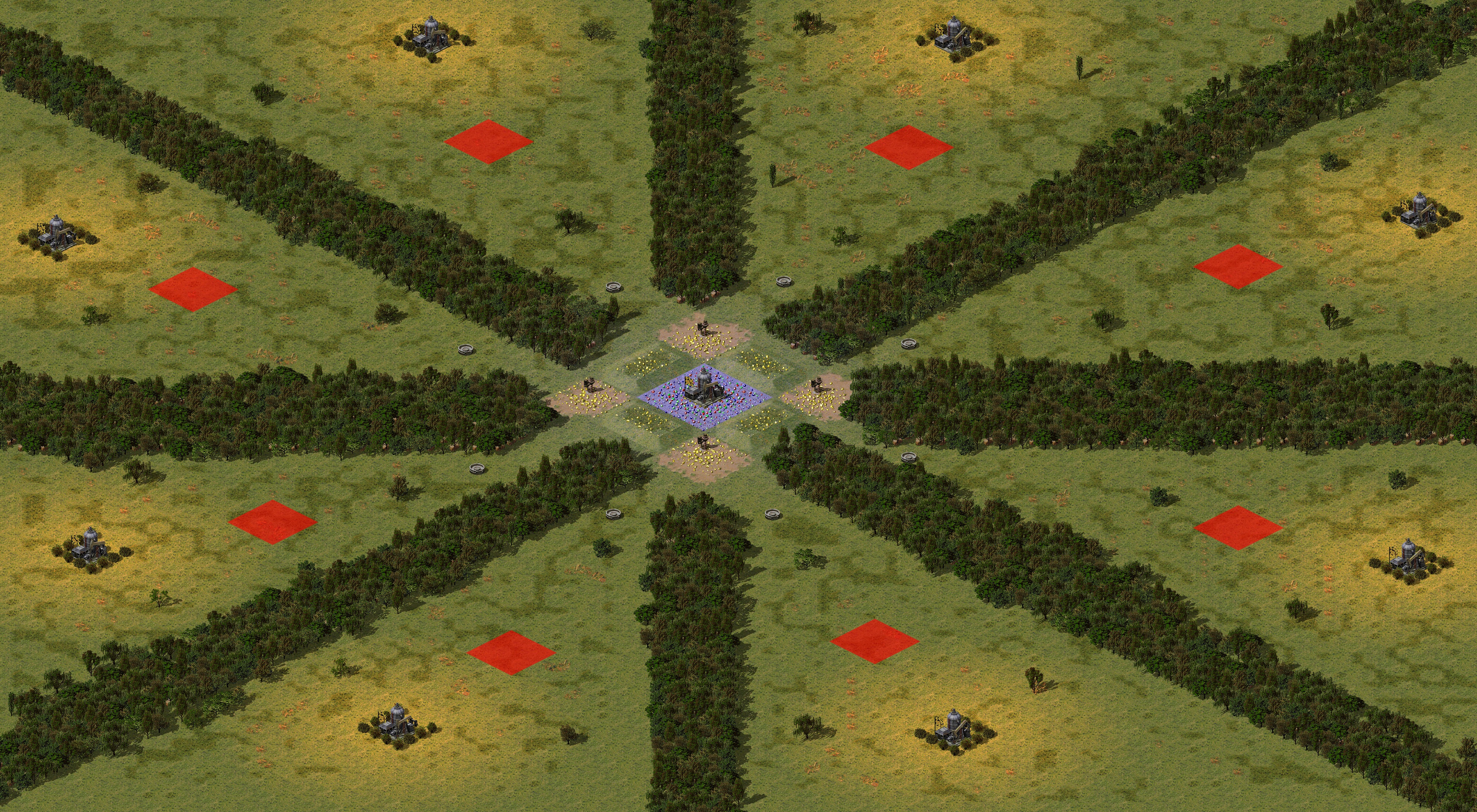 Rendered map: Oil in The Center Gems & Gold (Zhasulan & Kikematamitos map)